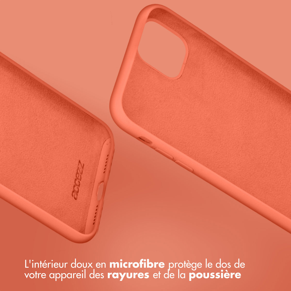 Accezz Liquid Silicone Backcover Apple iPhone 15 Pro - Nectarine