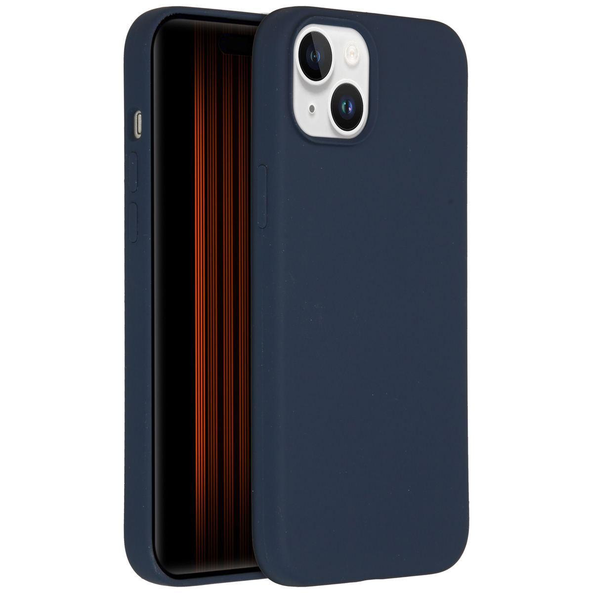 Accezz Liquid Silicone Backcover Apple iPhone 15 Plus - Donkerblauw