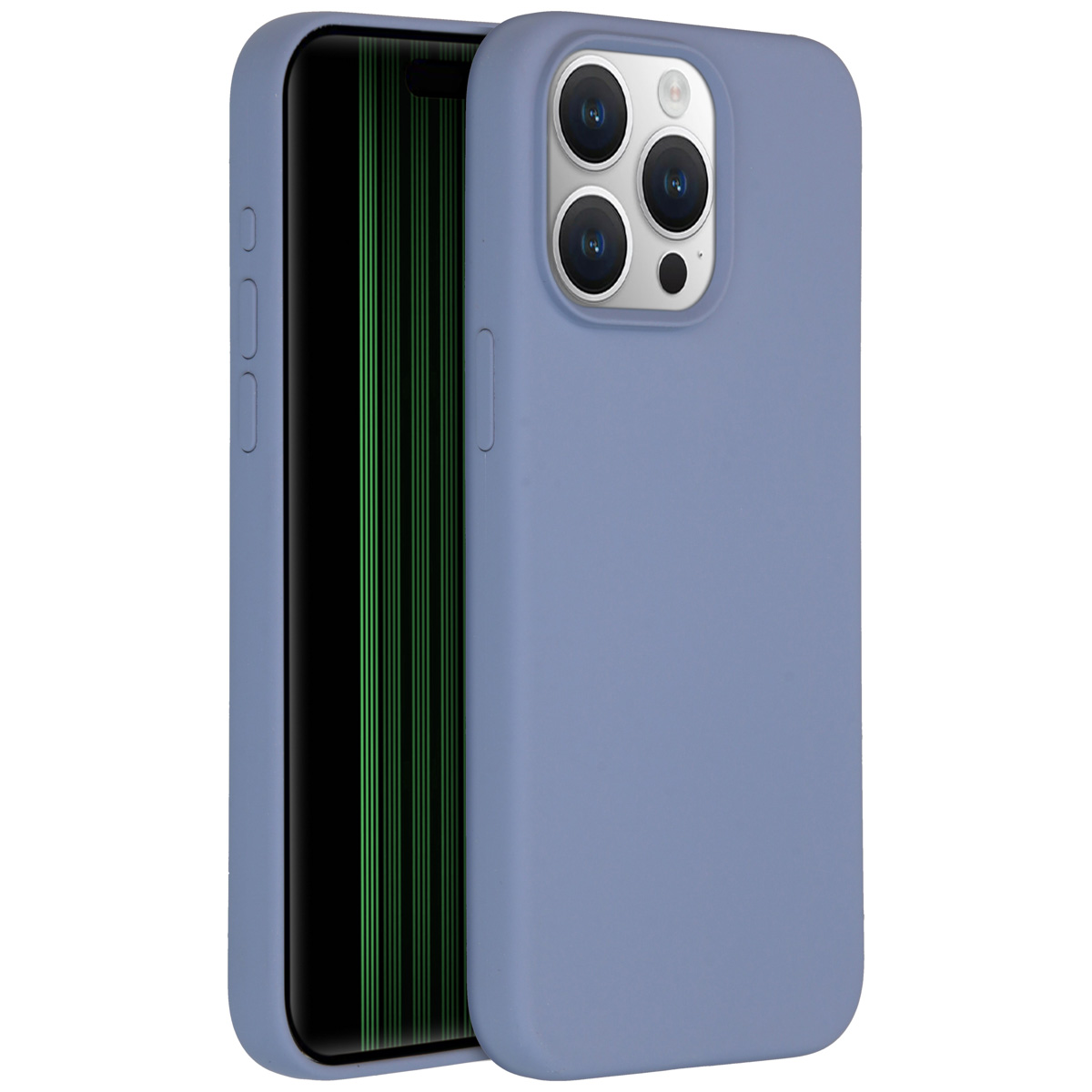 Accezz Liquid Silicone Backcover Apple iPhone 15 Pro Max - Lavender Grey