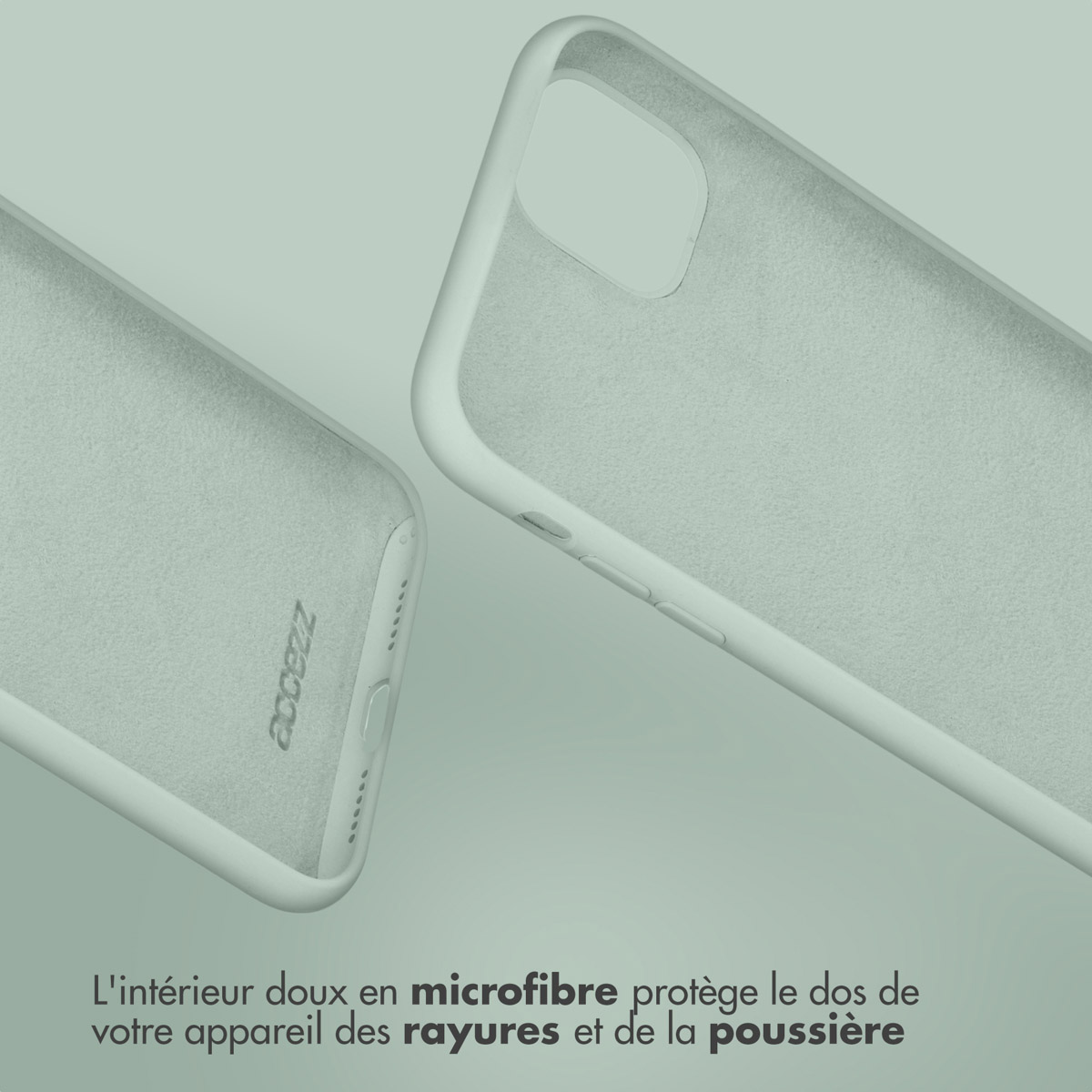 Accezz Liquid Silicone Backcover Apple iPhone 15 Pro Max - Sky Blue
