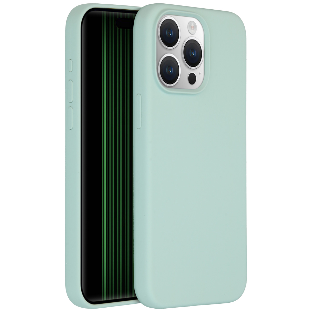 Accezz Liquid Silicone Backcover Apple iPhone 15 Pro Max - Sky Blue
