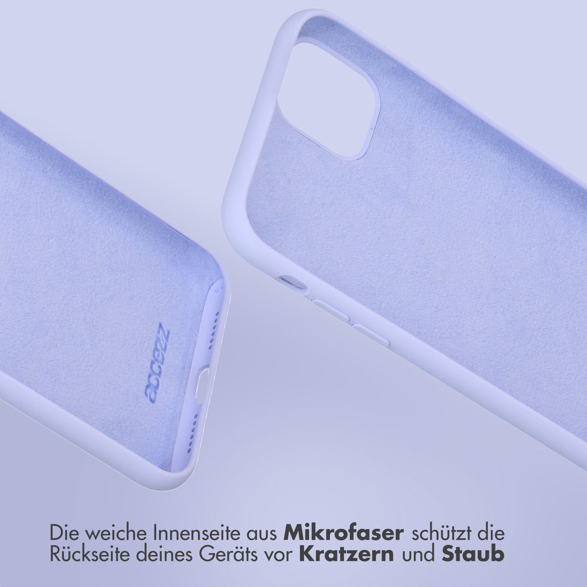 Accezz Liquid Silicone Backcover Apple iPhone 15 Pro Max - Paars