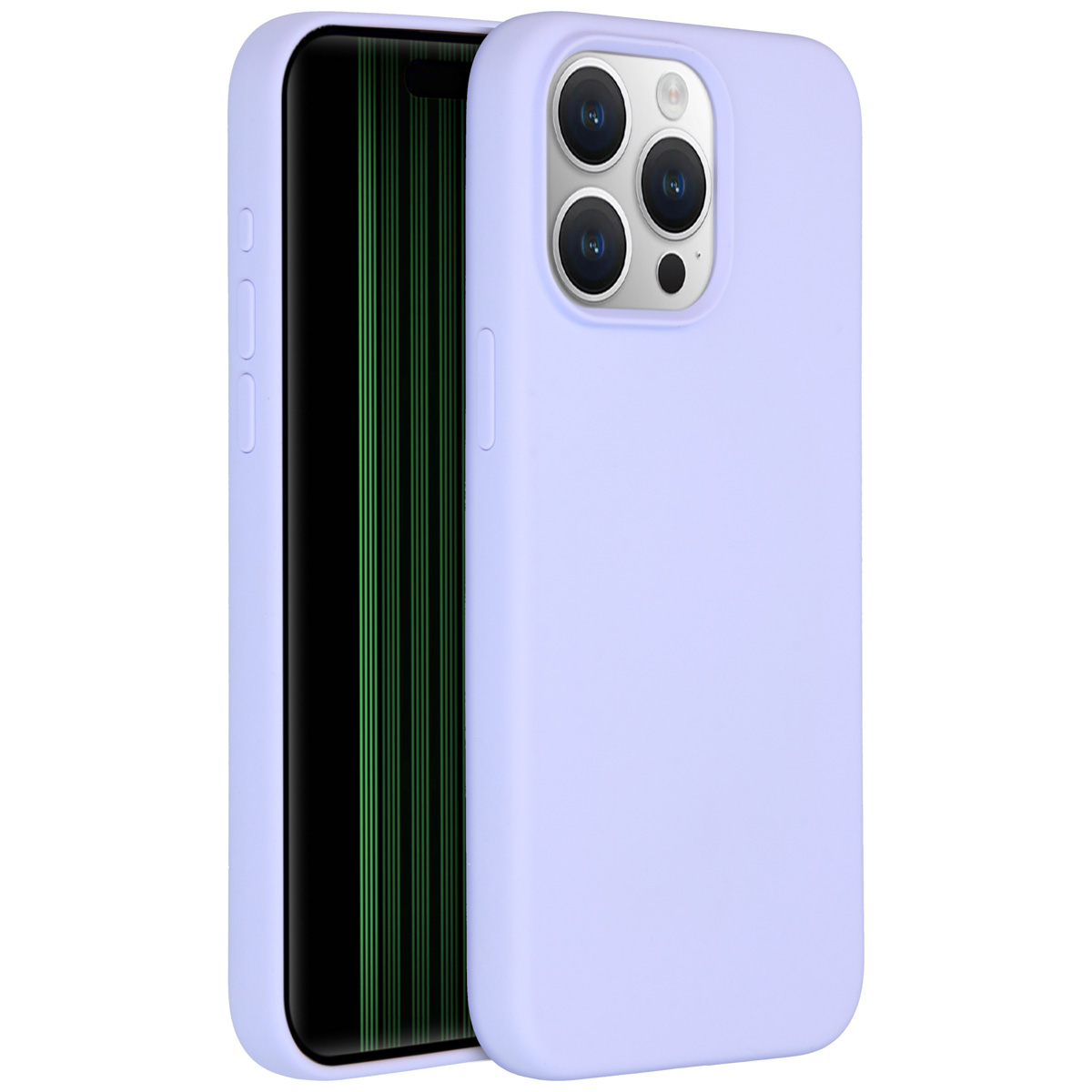 Accezz Liquid Silicone Backcover Apple iPhone 15 Pro Max - Paars