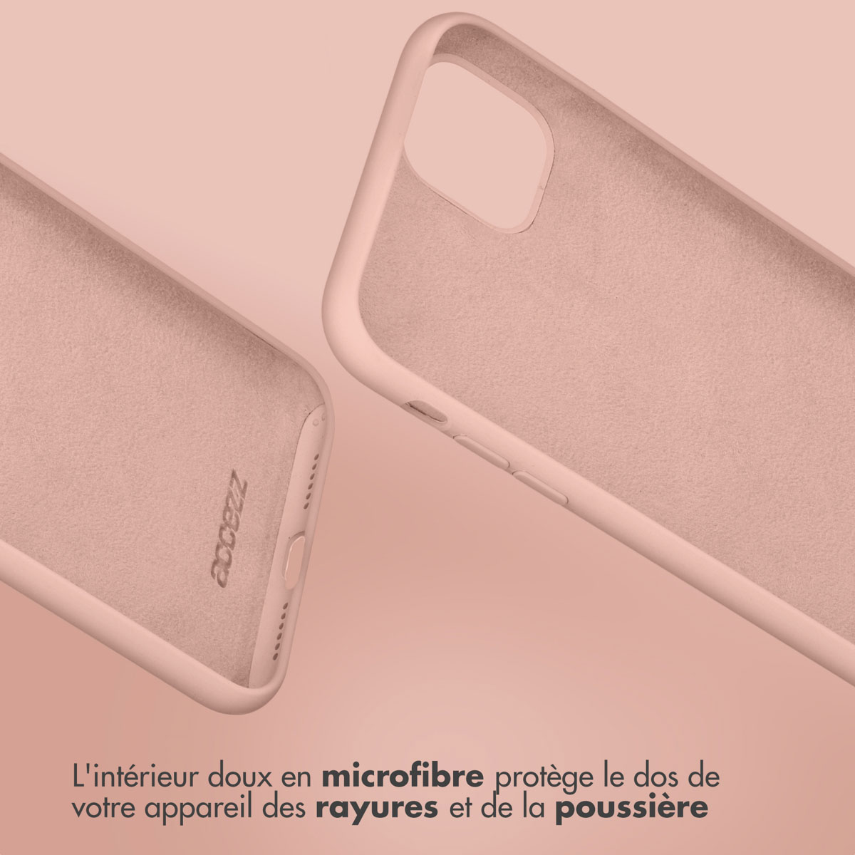 Accezz Liquid Silicone Backcover Apple iPhone 15 Pro Max - Roze
