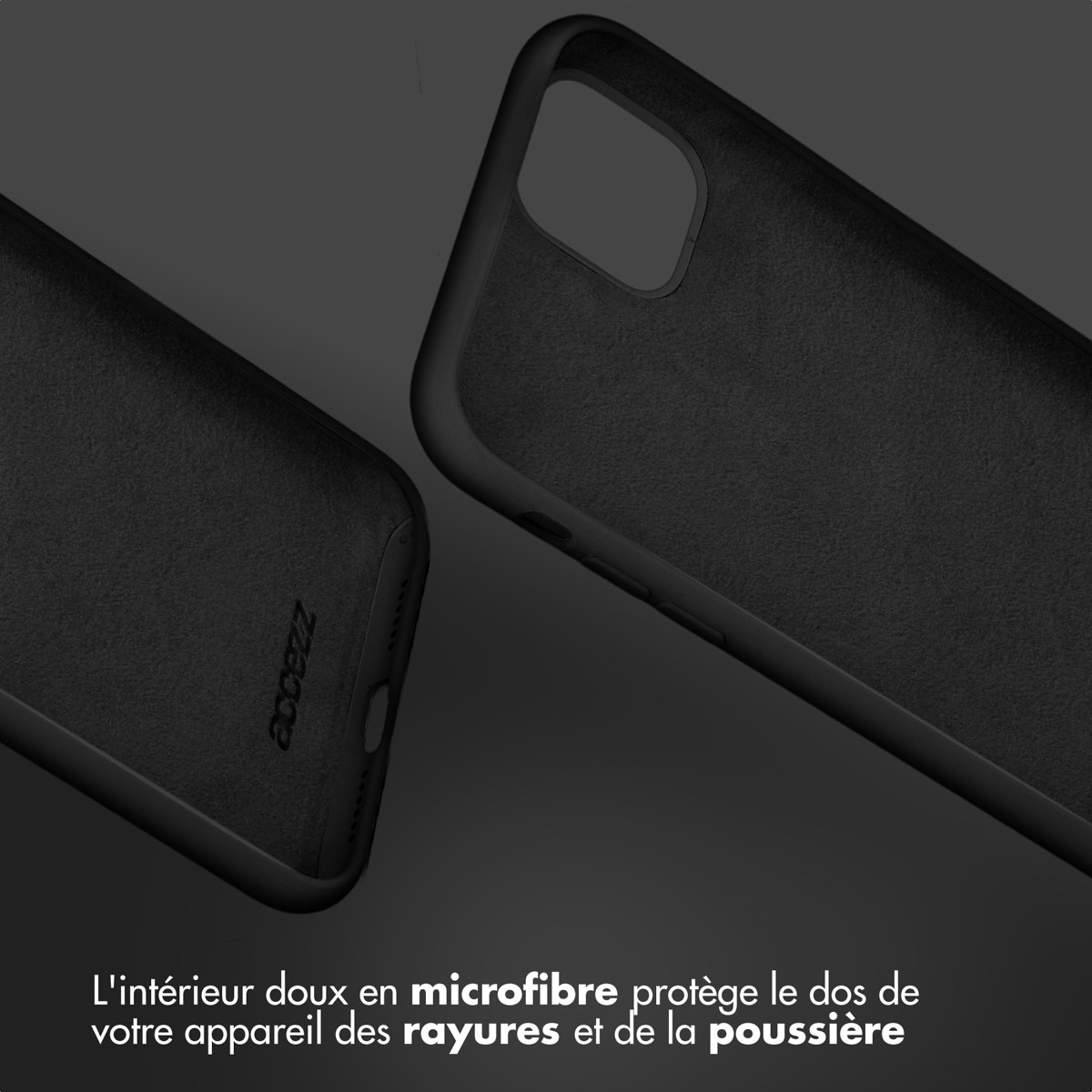 Accezz Liquid Silicone Backcover Apple iPhone 15 Pro Max - Zwart