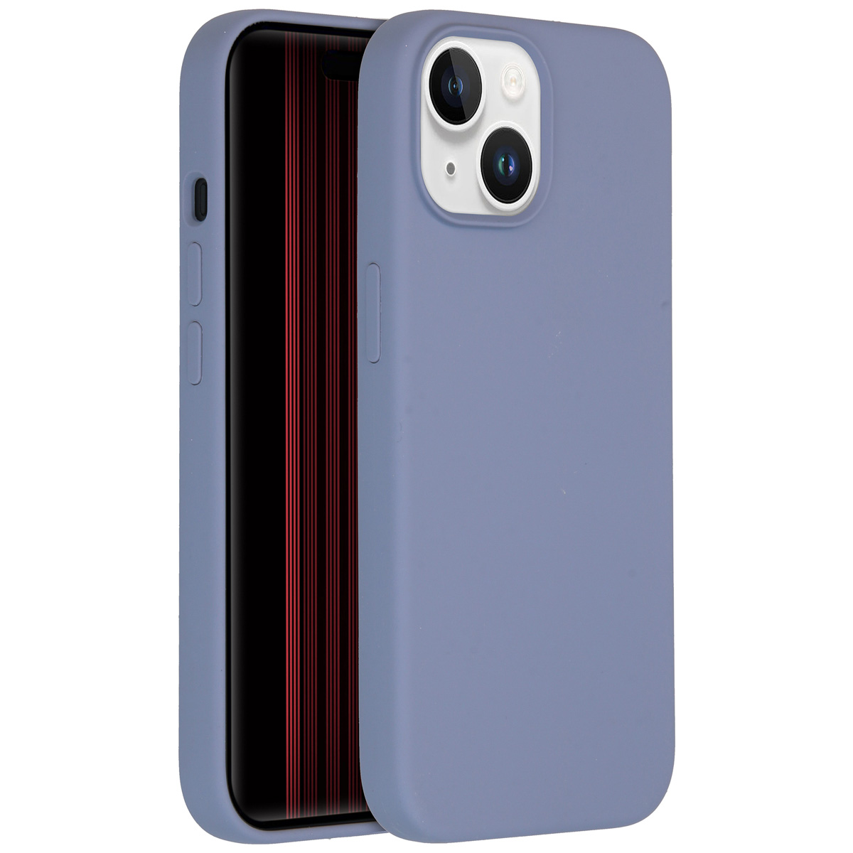 Accezz Liquid Silicone Backcover met MagSafe Apple iPhone 15 - Lavender Grey