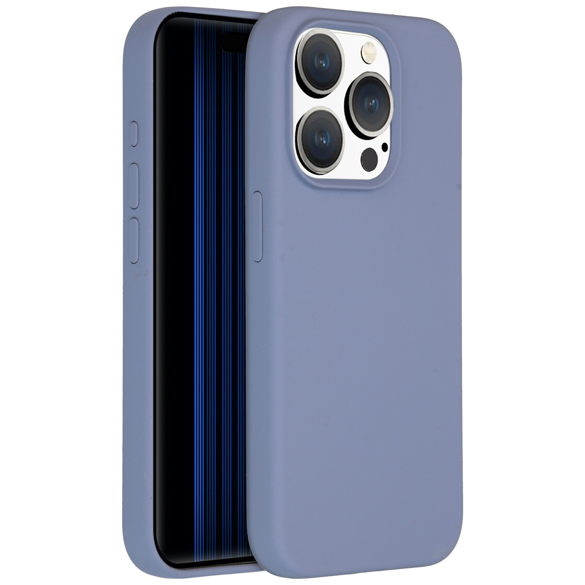 Accezz Liquid Silicone Backcover met MagSafe Apple iPhone 15 Pro - Lavender Grey
