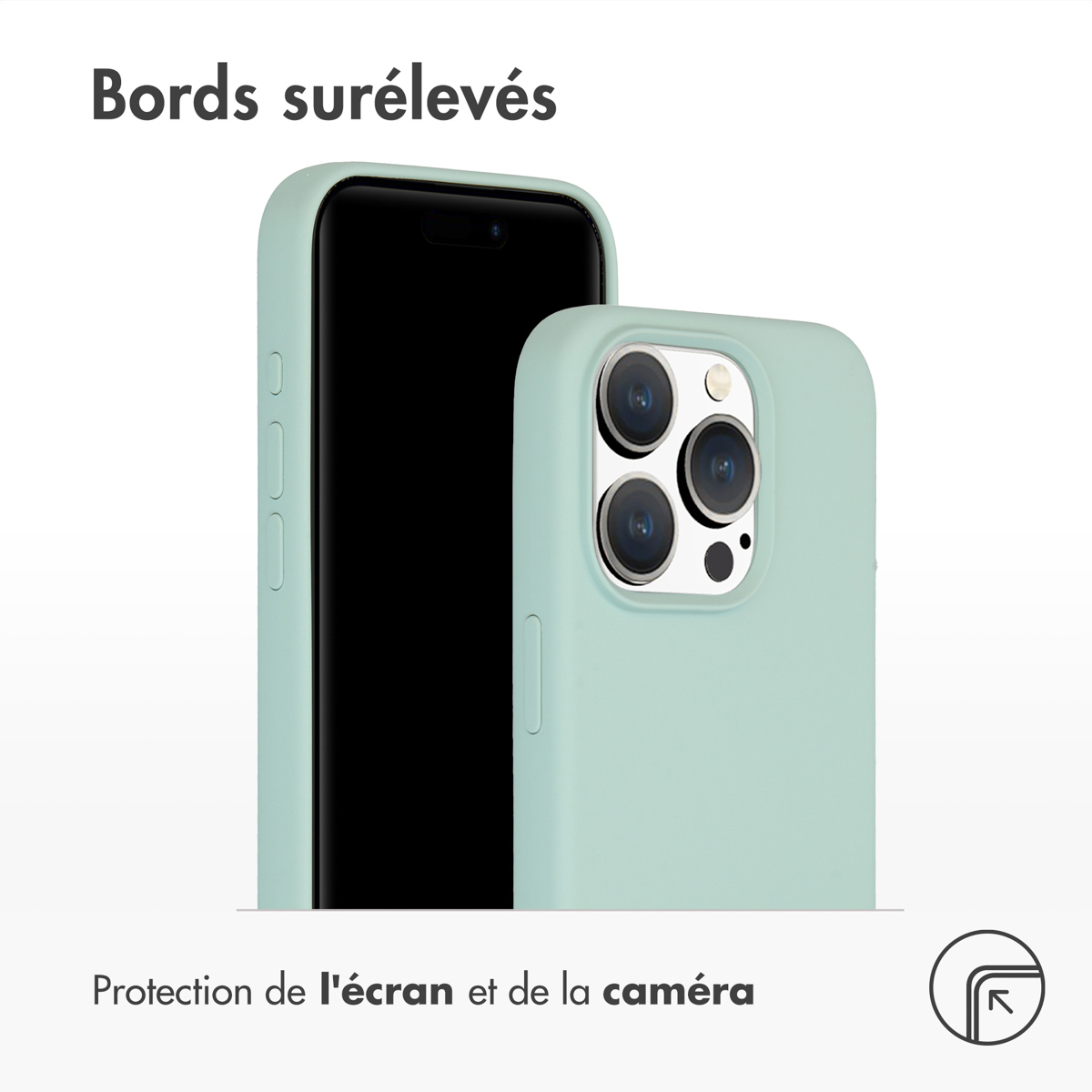 Accezz Liquid Silicone Backcover met MagSafe Apple iPhone 15 Pro - Sky Blue