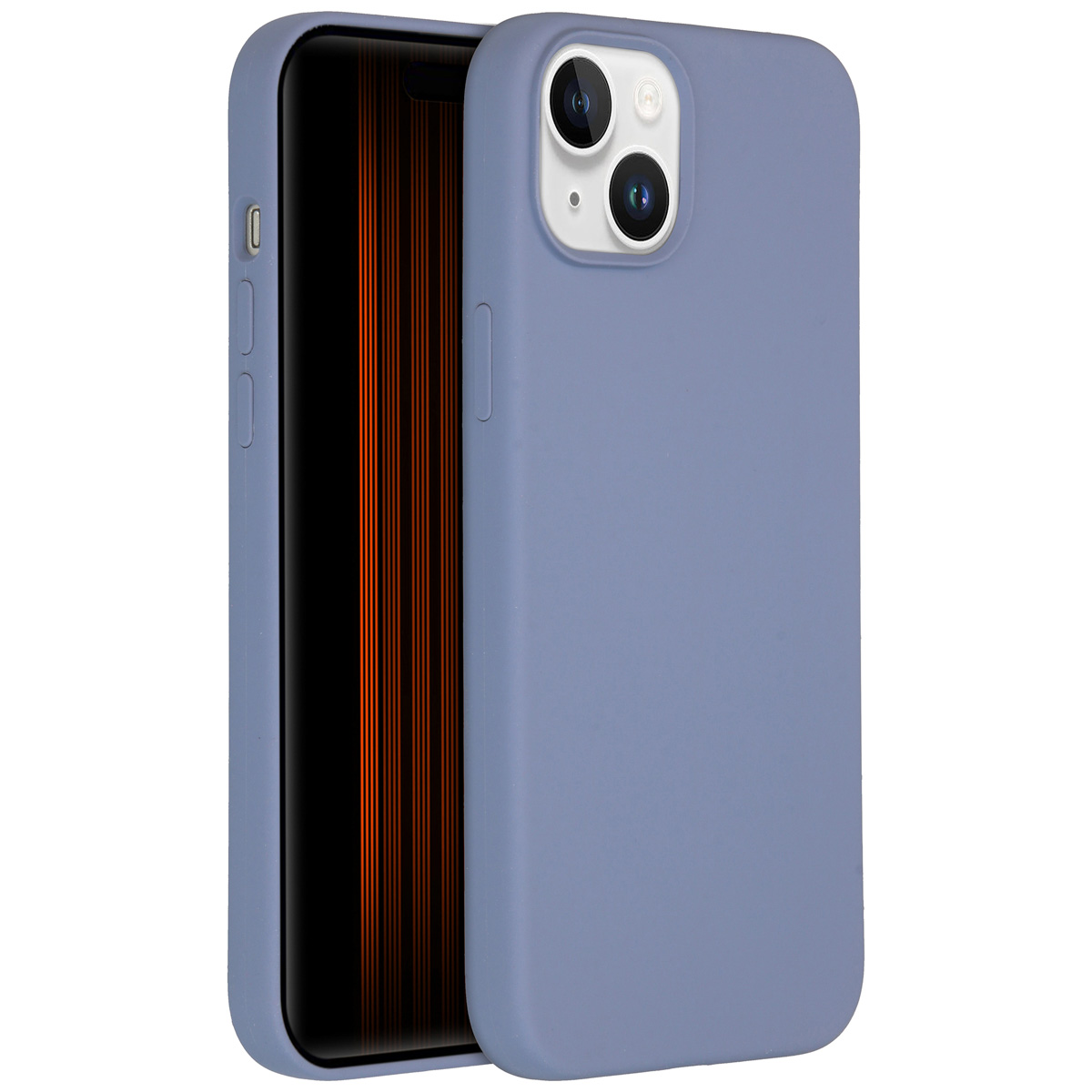 Accezz Liquid Silicone Backcover met MagSafe Apple iPhone 15 Plus - Lavender Grey