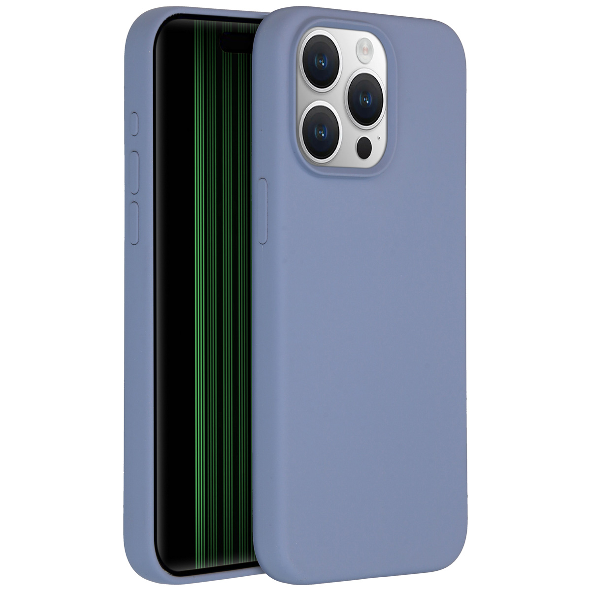 Accezz Liquid Silicone Backcover met MagSafe Apple iPhone 15 Pro Max - Lavender Grey