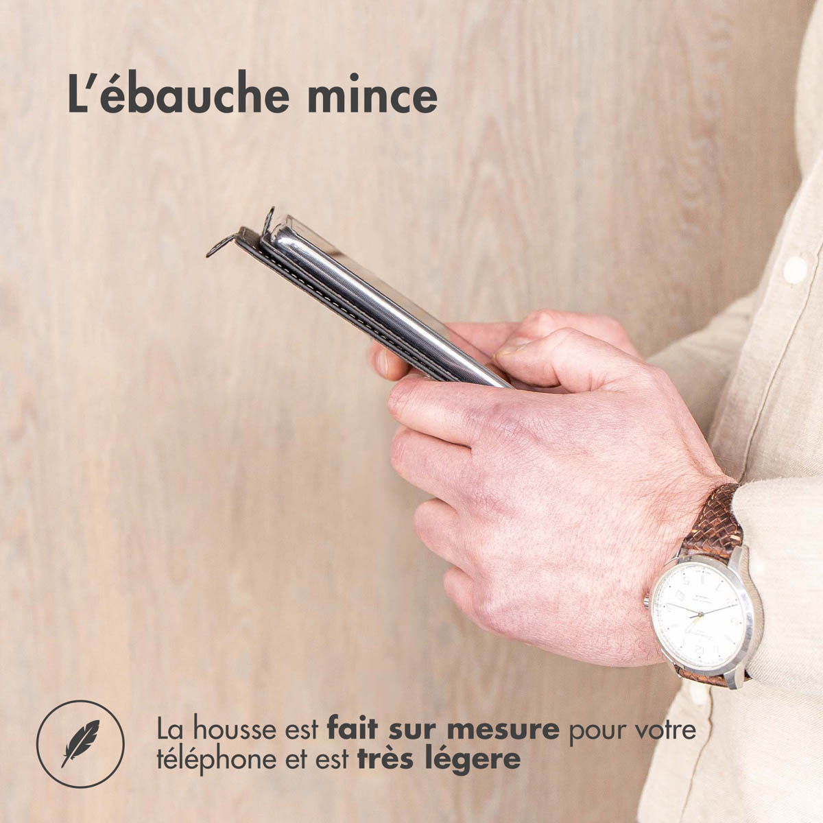 Accezz Flipcase Apple iPhone 15 - Zwart