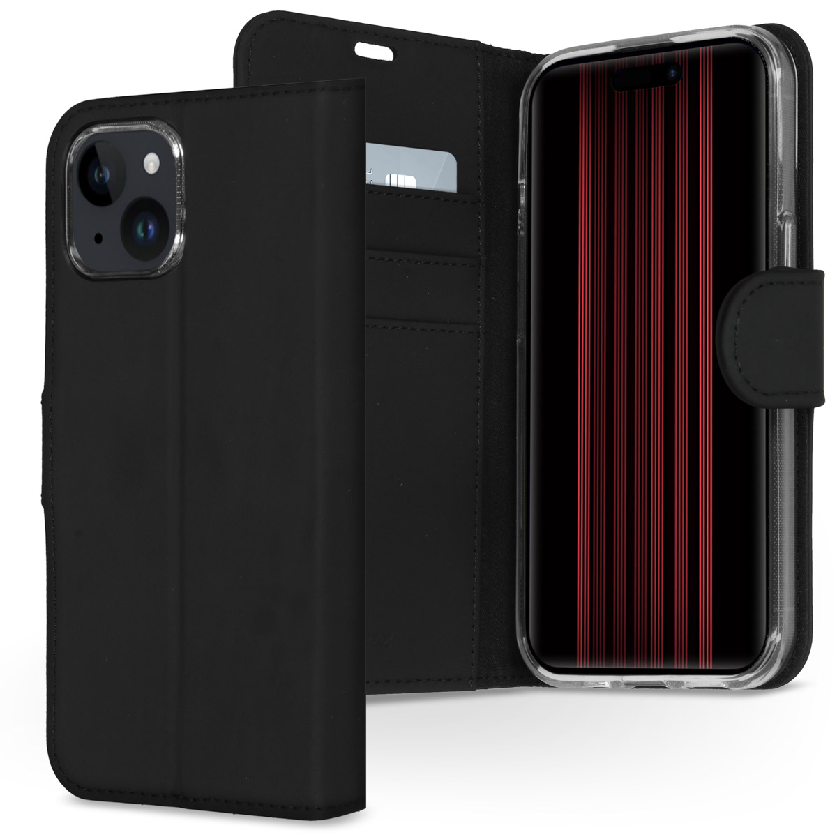 Accezz Wallet Softcase Bookcase Apple iPhone 15 - Zwart