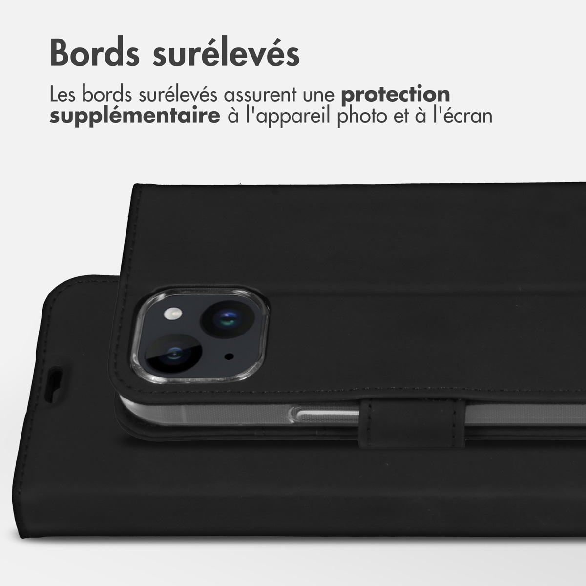 Accezz Wallet Softcase Bookcase Apple iPhone 15 - Zwart
