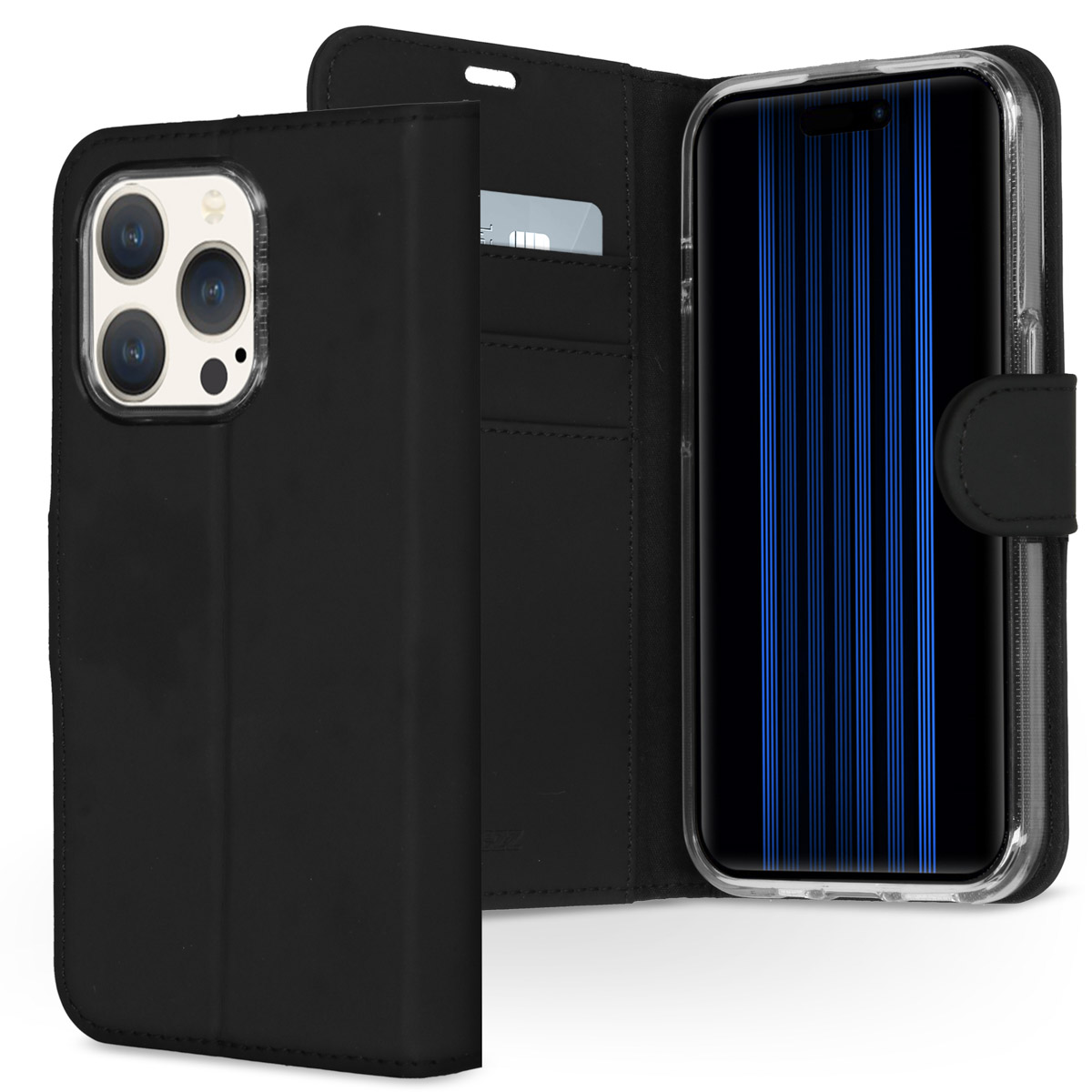 Accezz Wallet Softcase Bookcase Apple iPhone 15 Pro - Zwart
