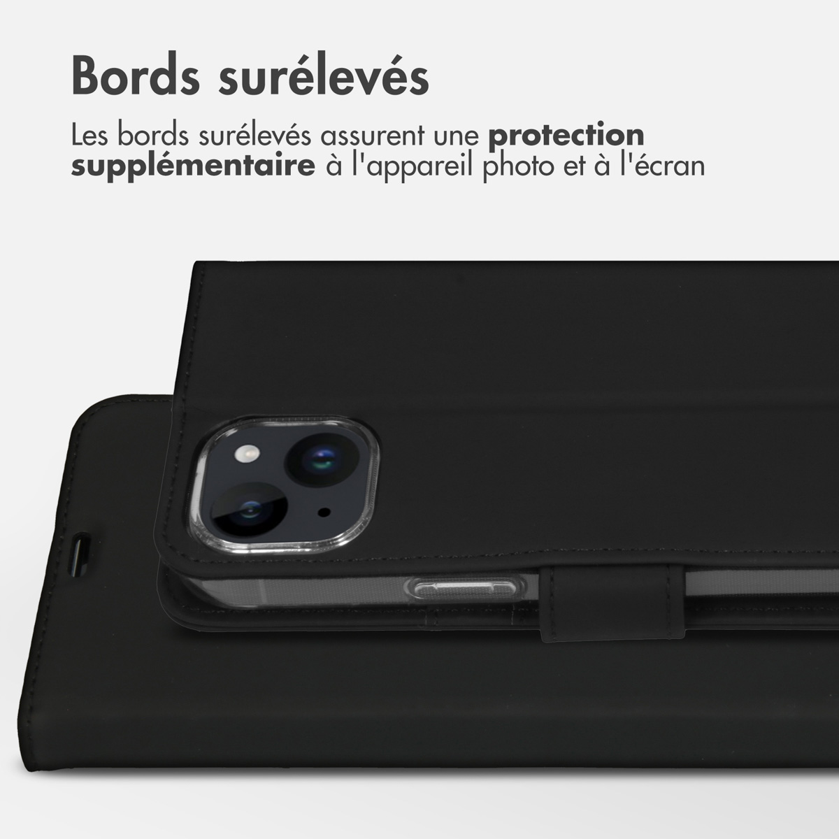 Accezz Wallet Softcase Bookcase Apple iPhone 15 Plus - Zwart