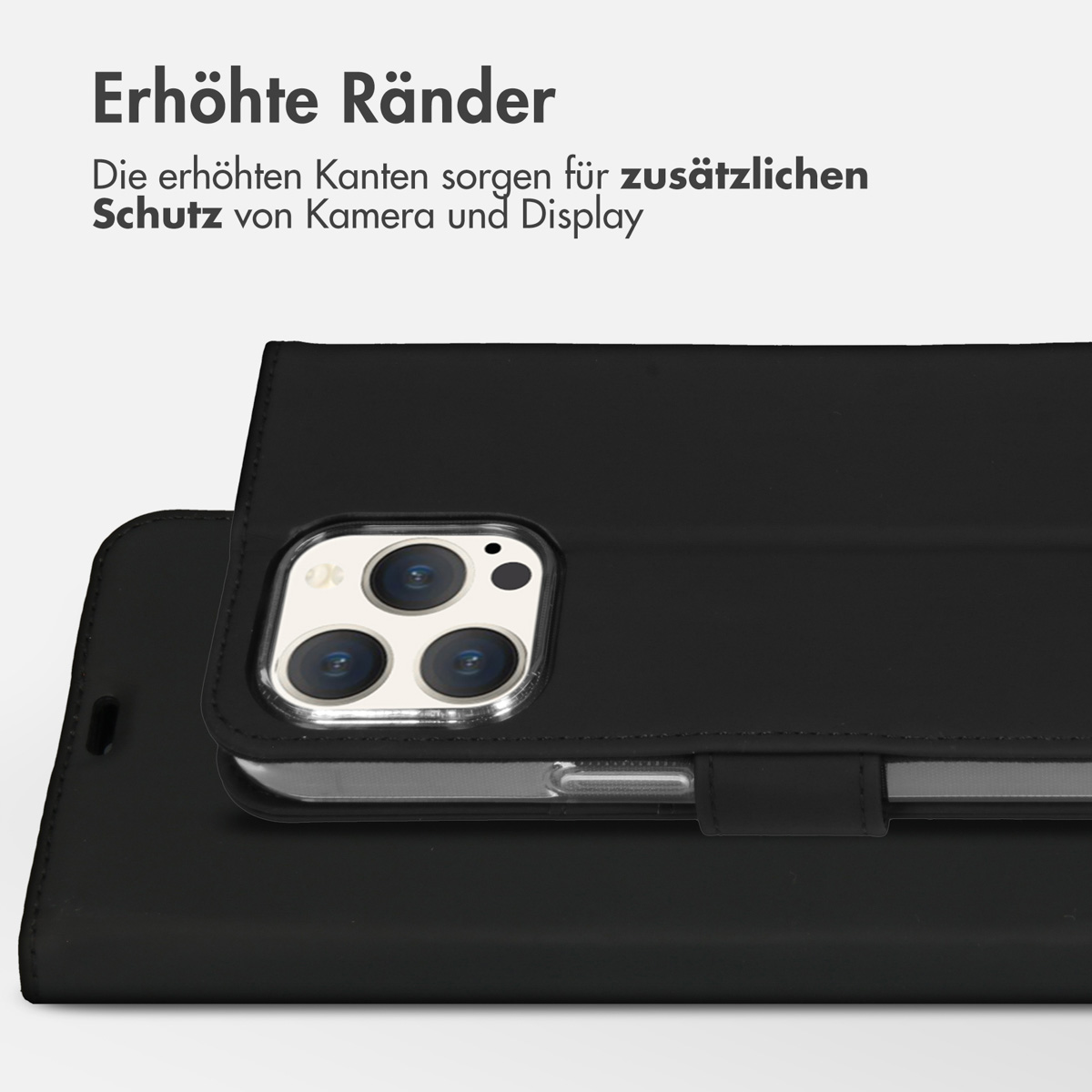 Accezz Wallet Softcase Bookcase Apple iPhone 15 Pro Max - Zwart