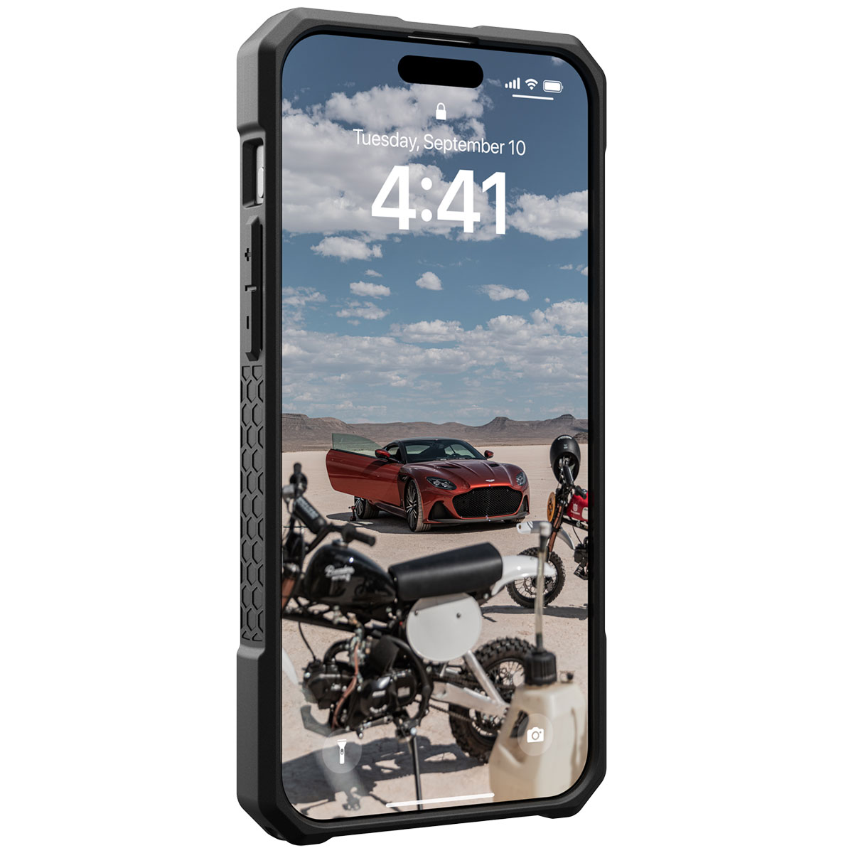 UAG Monarch Pro Backcover Apple iPhone 15 Pro Max - Kevlar Element Green