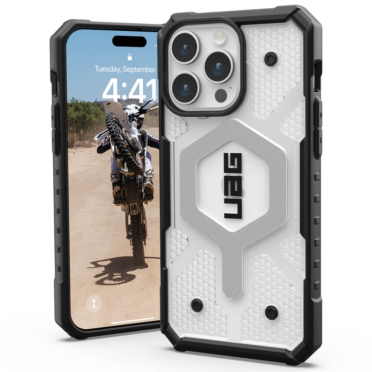 UAG Pathfinder Backcover MagSafe Apple iPhone 15 Pro Max - Ice