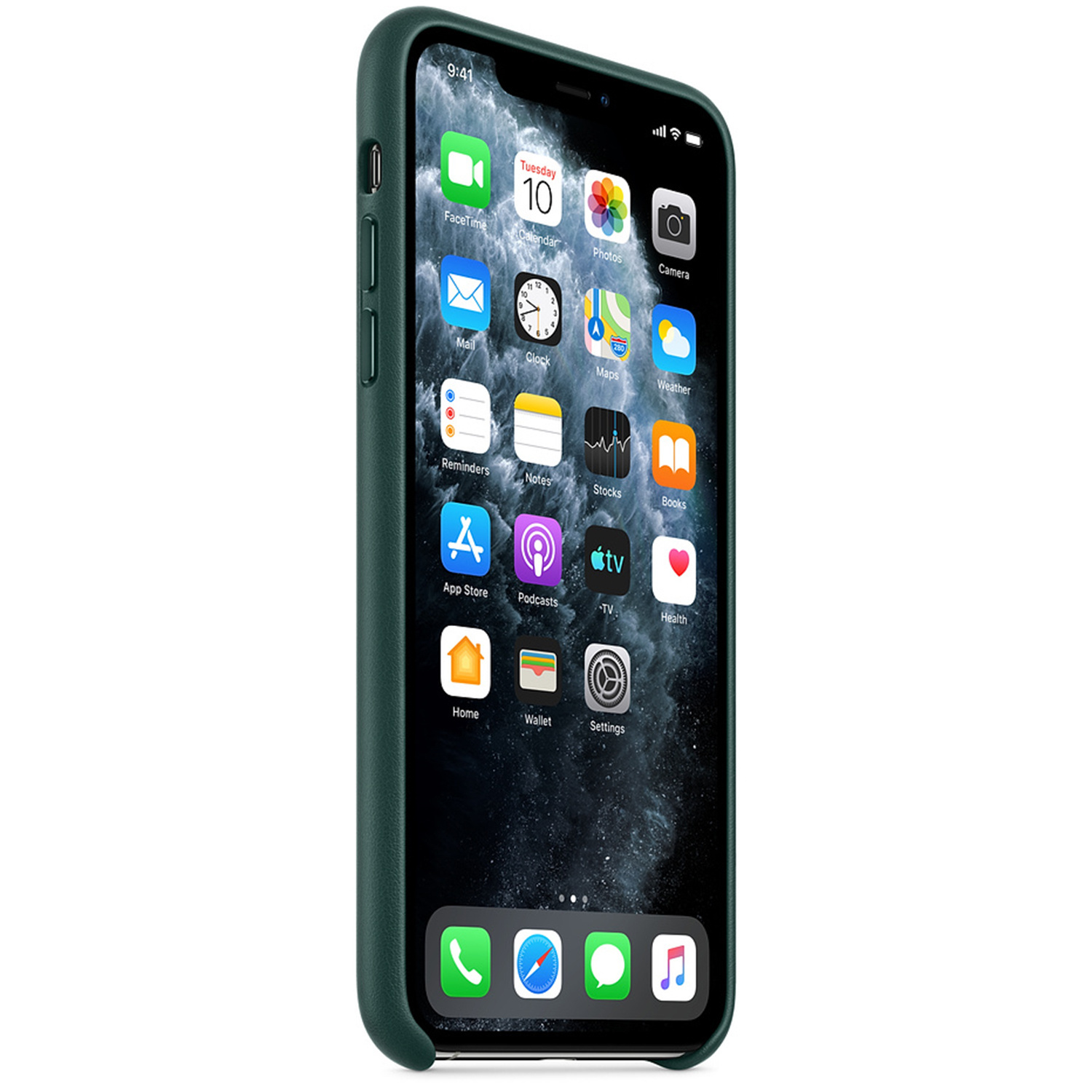 Leather Backcover Apple iPhone 11 Pro Max - Forest Green