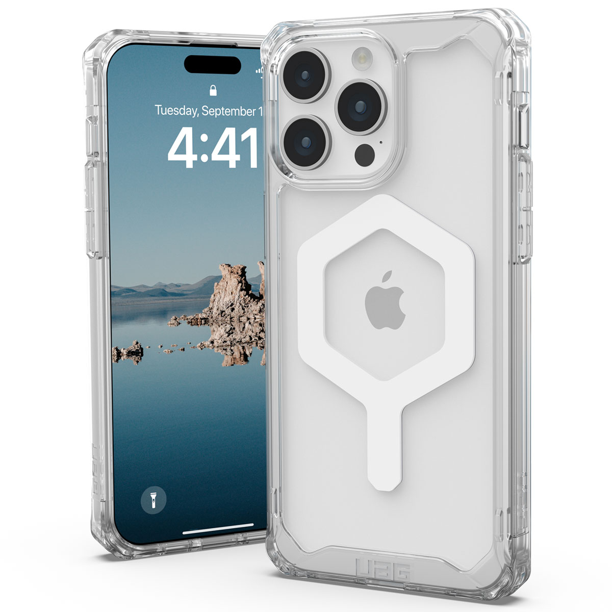 UAG Plyo Backcover Magsafe Apple iPhone 15 Pro Max - Ice / Wit