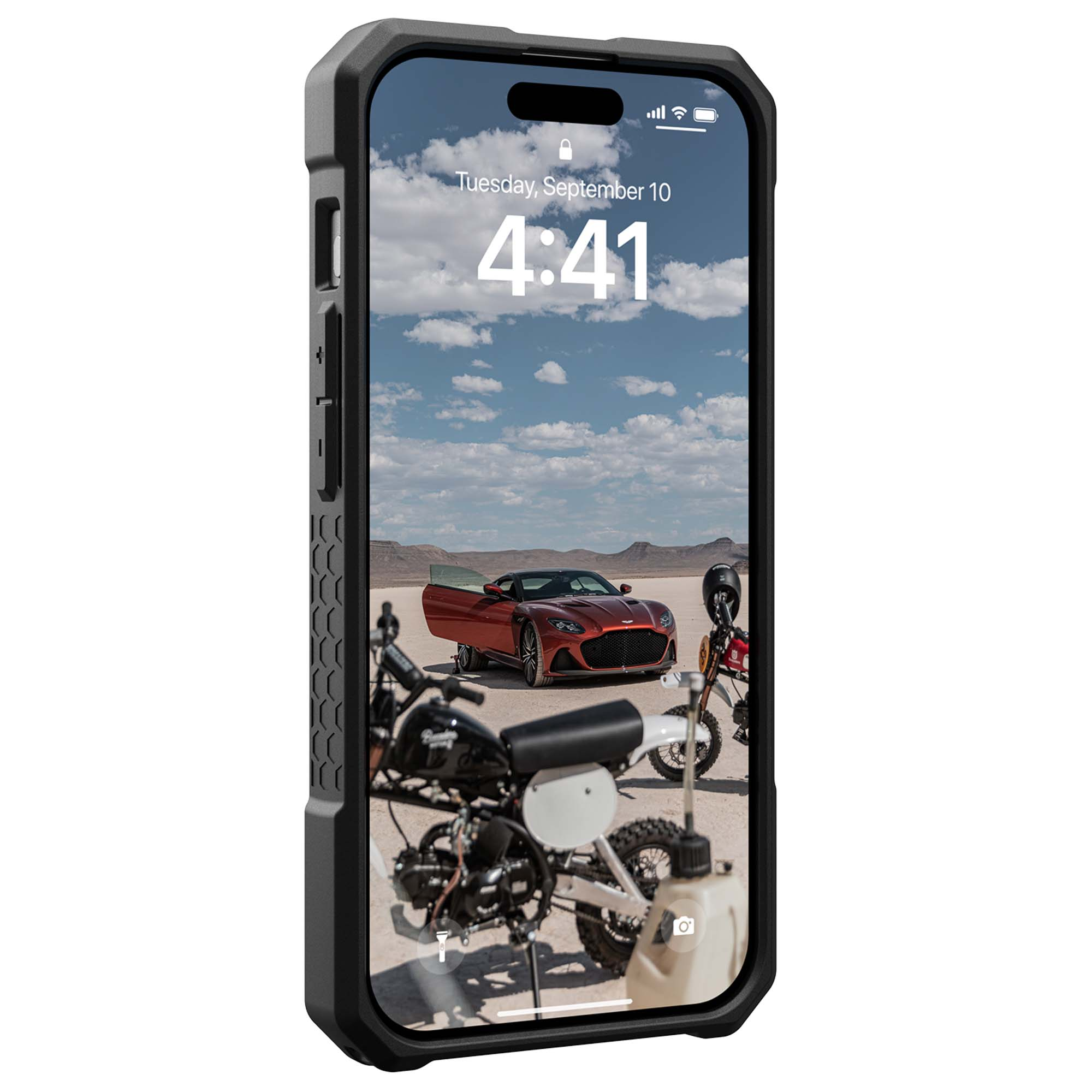 UAG Monarch Pro Backcover Apple iPhone 15 Pro - Kevlar Black