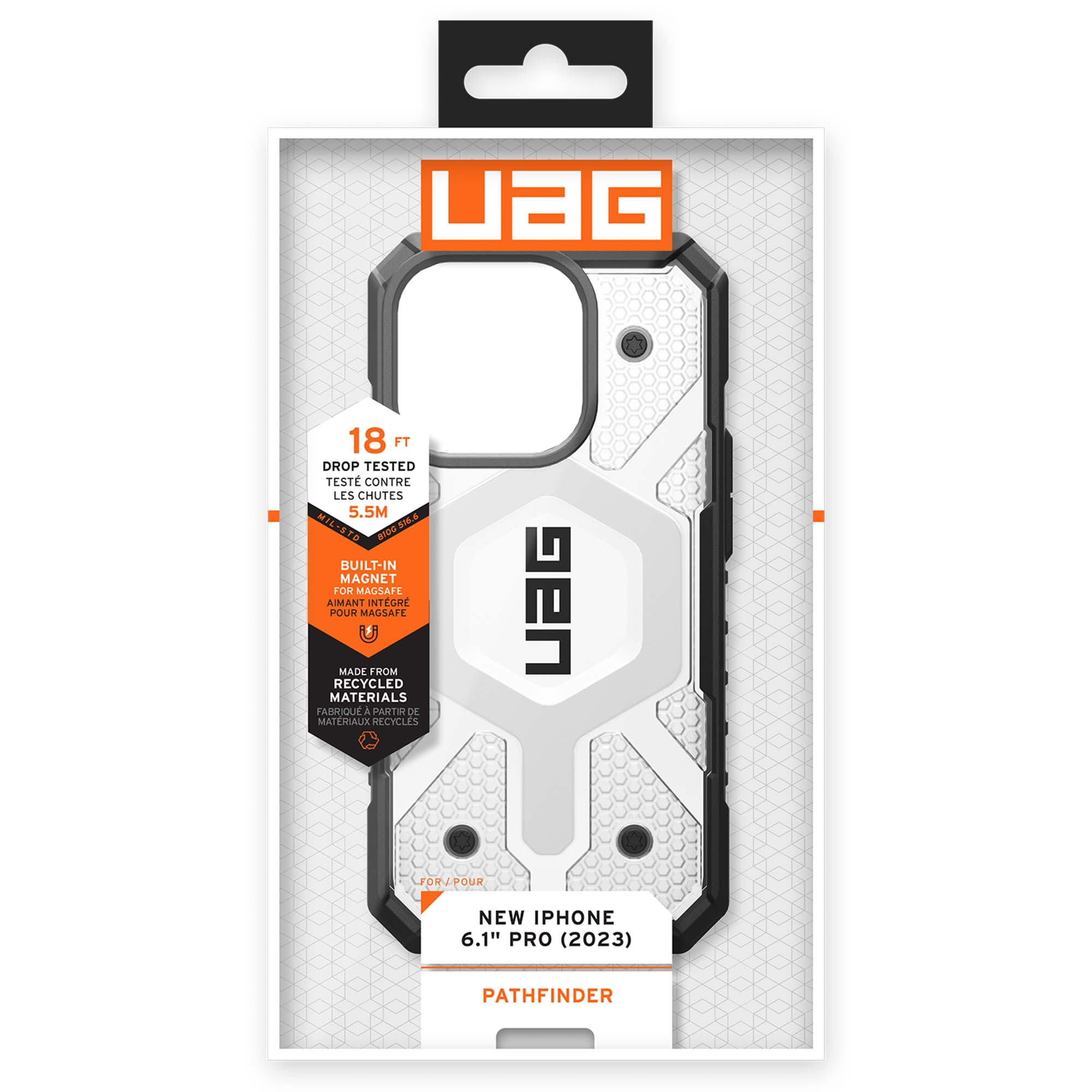 UAG Pathfinder Backcover MagSafe Apple iPhone 15 Pro - Ice