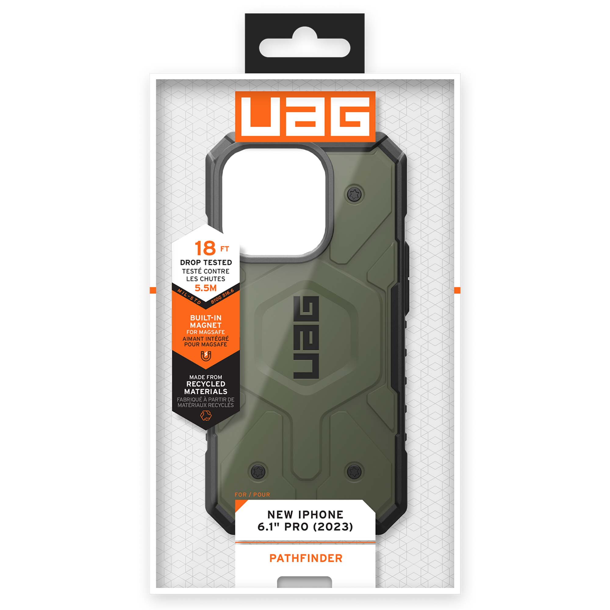 UAG Pathfinder Backcover MagSafe Apple iPhone 15 Pro - Olive Drab