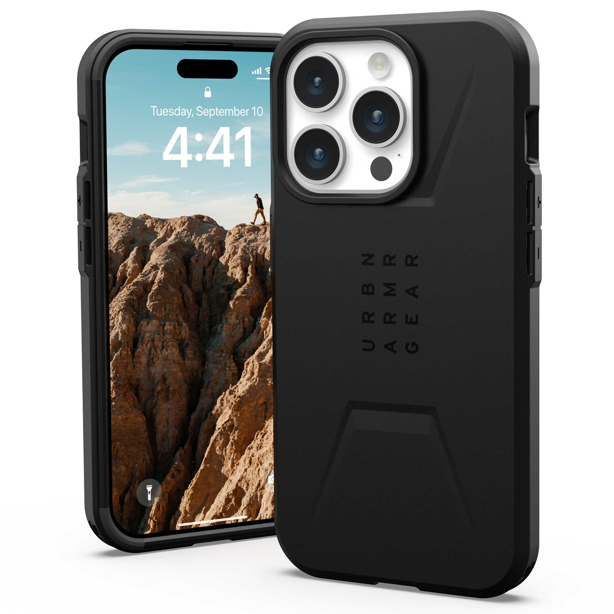 UAG Civilian Backcover MagSafe Apple iPhone 15 Pro - Zwart