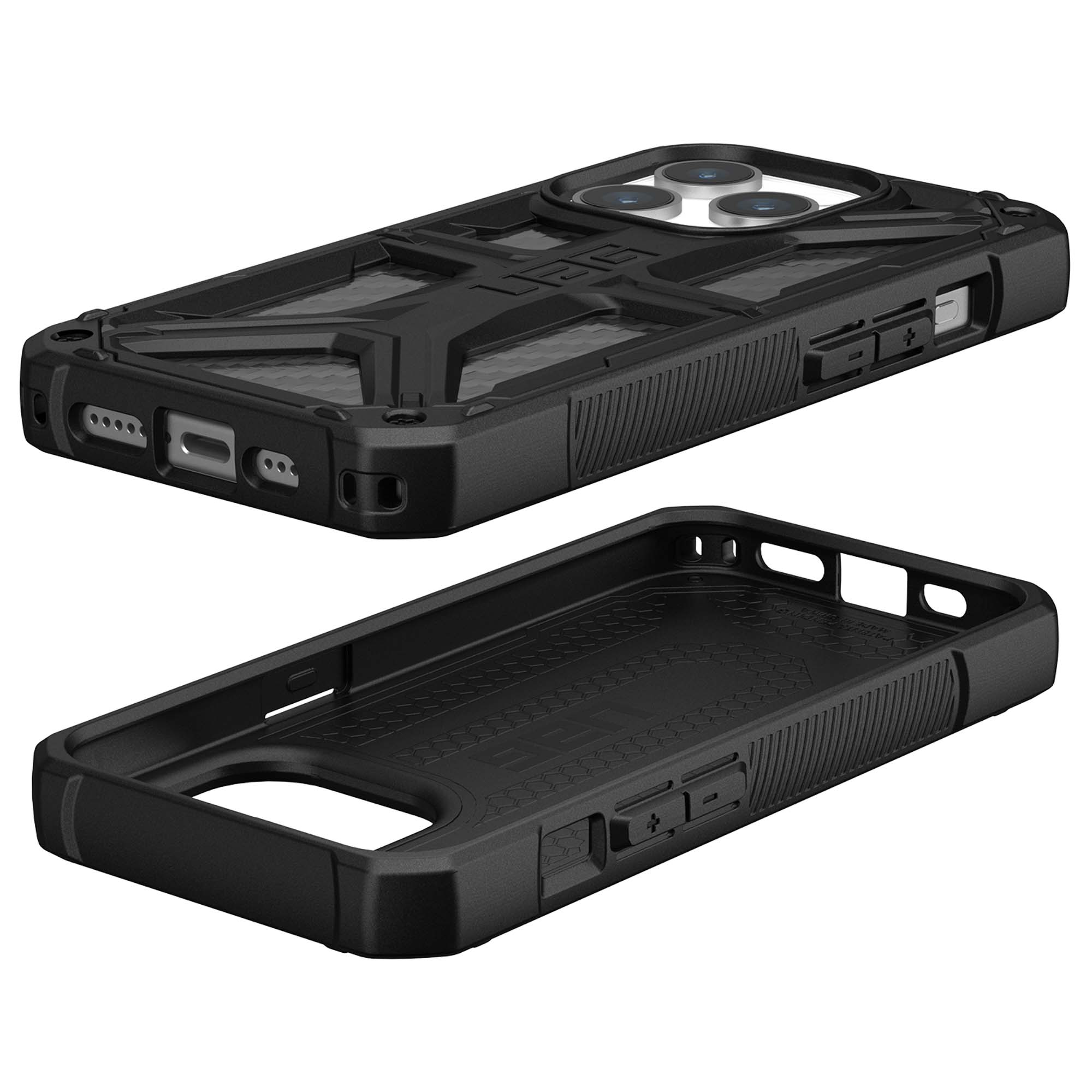 UAG Monarch Backcover Apple iPhone 15 Pro - Carbon Fiber