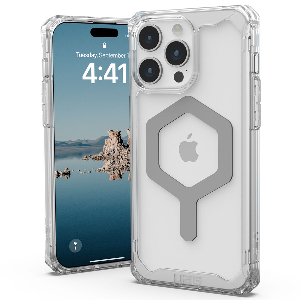 UAG Plyo Backcover Magsafe Apple iPhone 15 Pro Max - Ice / Zilver