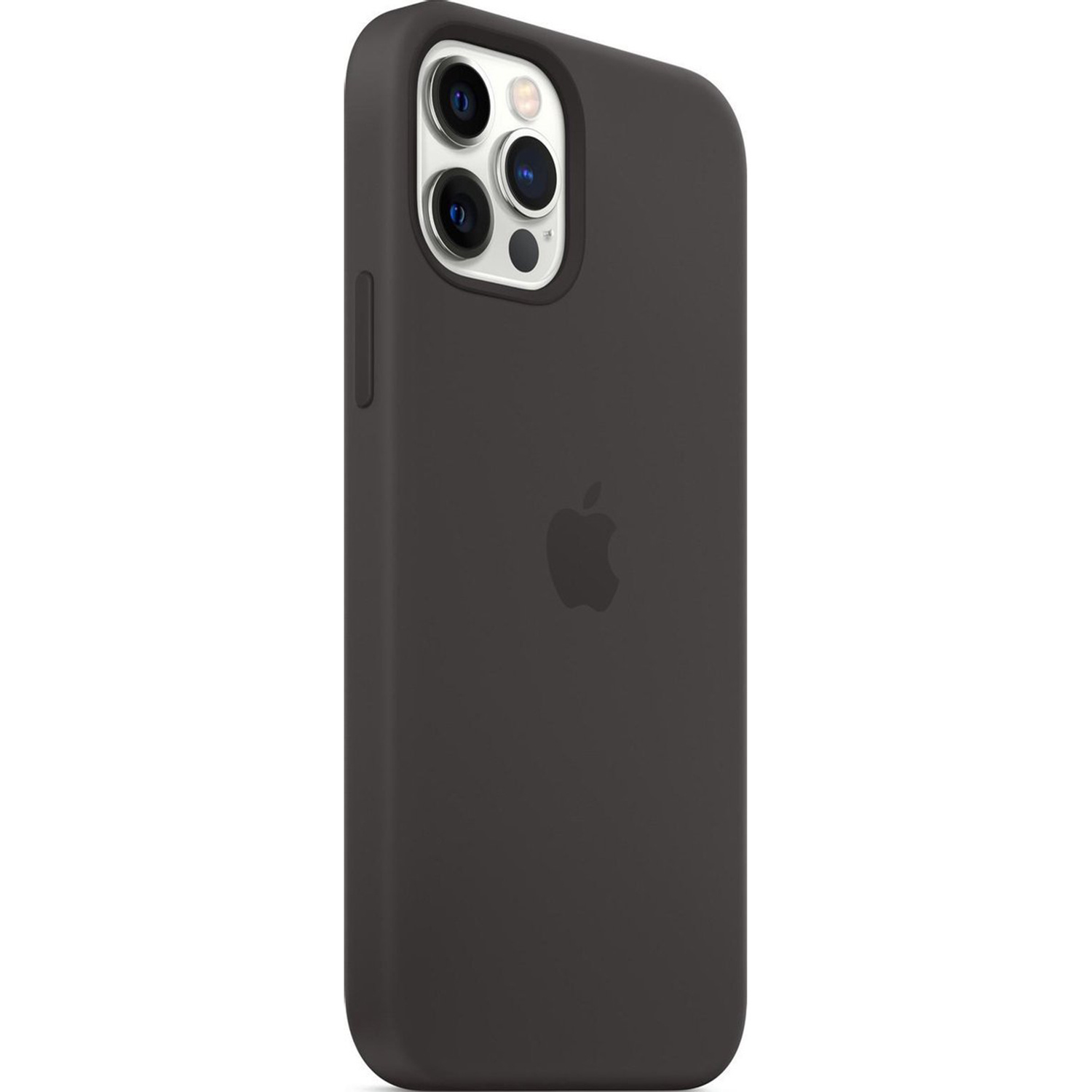 Silicone Backcover MagSafe Apple iPhone 12 Pro Max - Black