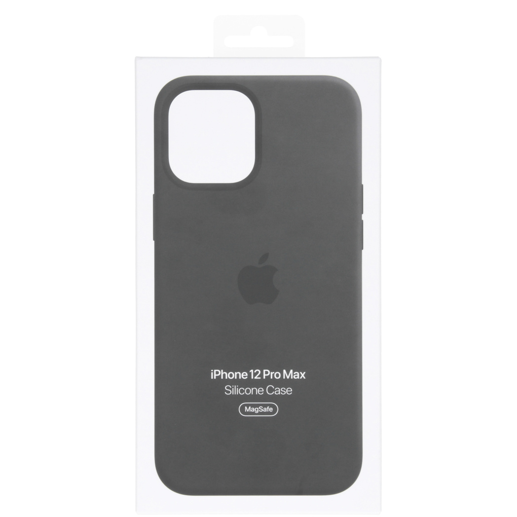 Silicone Backcover MagSafe Apple iPhone 12 Pro Max - Black