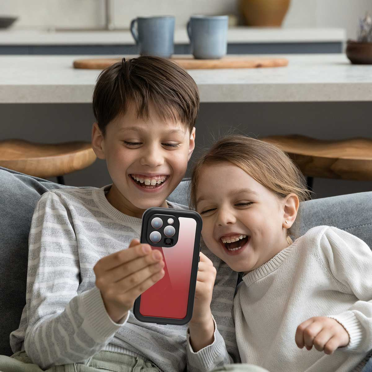 Redpepper Dot Plus Waterproof Backcover Apple iPhone 15 Pro - Zwart