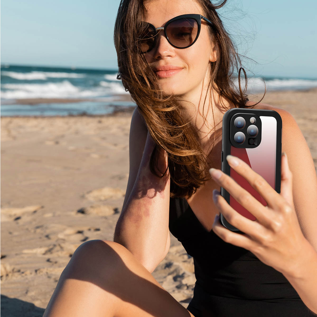 Redpepper Dot Plus Waterproof Backcover Apple iPhone 15 Pro - Zwart