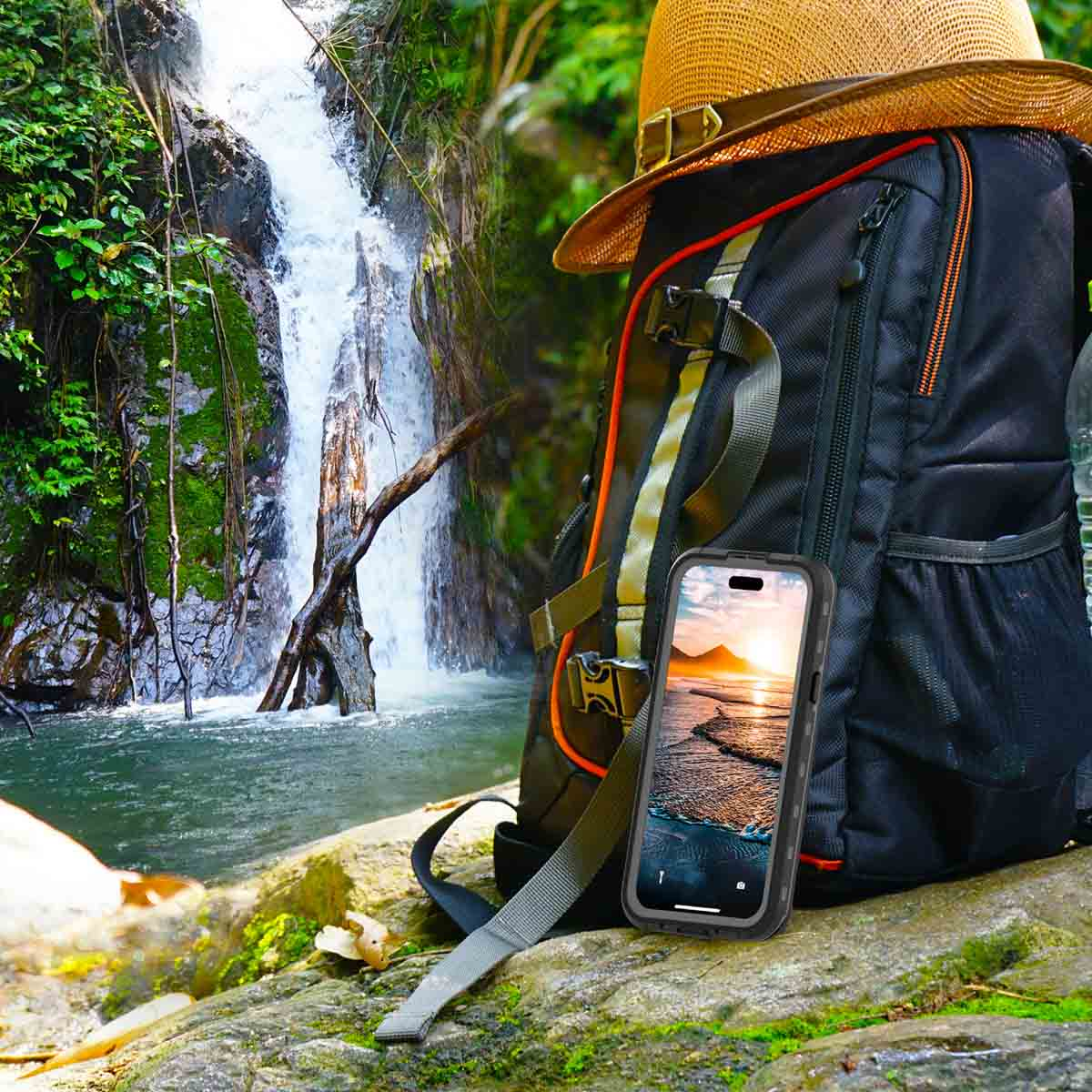 Redpepper Dot Plus Waterproof Backcover Apple iPhone 15 Plus - Zwart