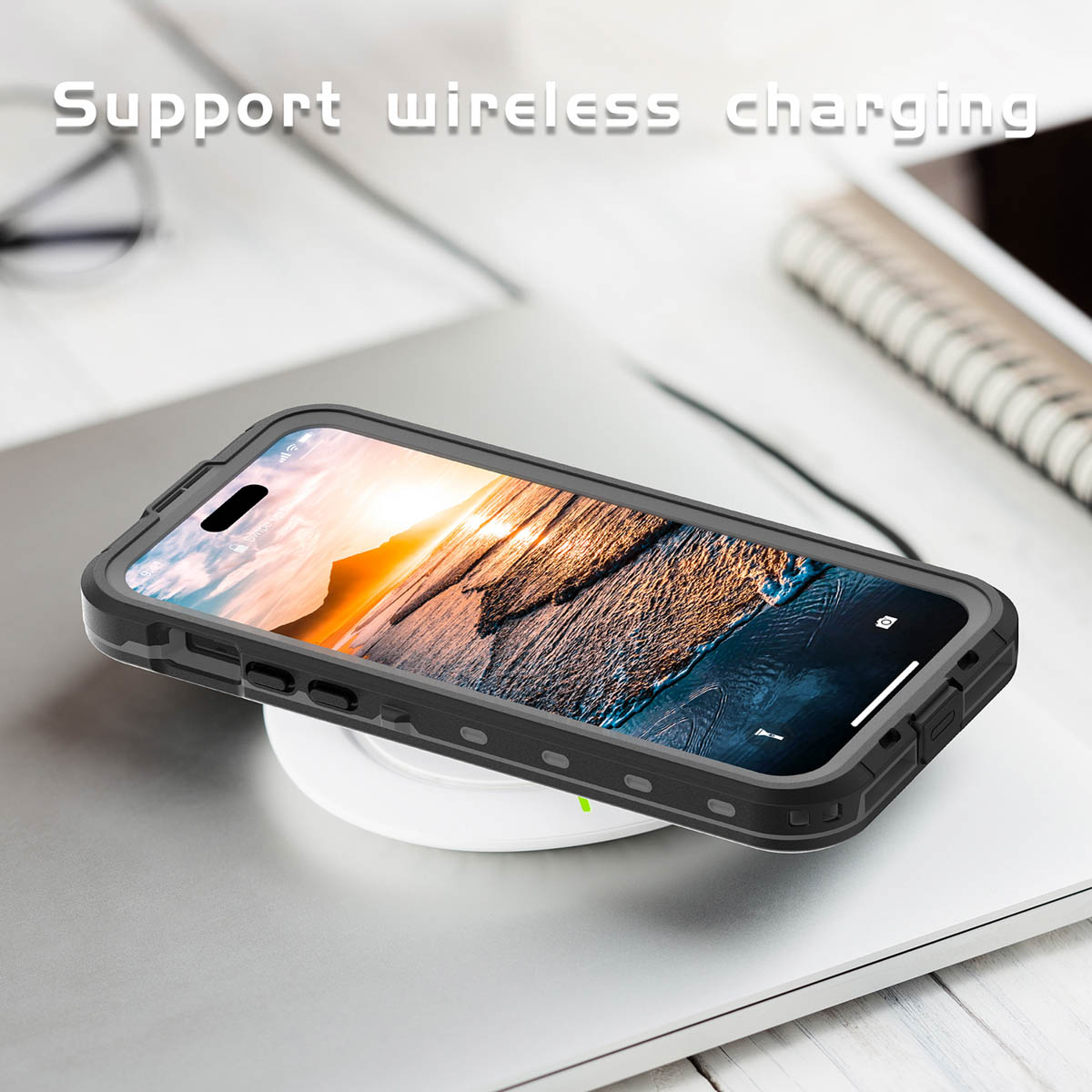 Redpepper Dot Plus Waterproof Backcover Apple iPhone 15 Plus - Zwart