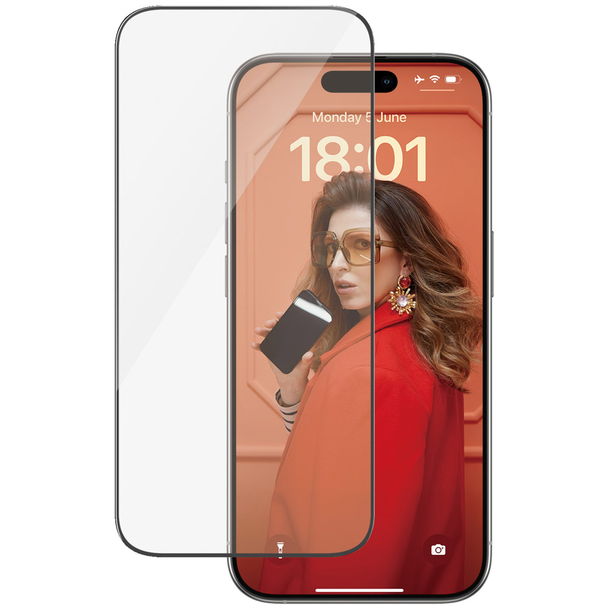 PanzerGlass Ultra-Wide Fit Anti-Bacterial Screenprotector incl. applicator Apple iPhone 15 Pro