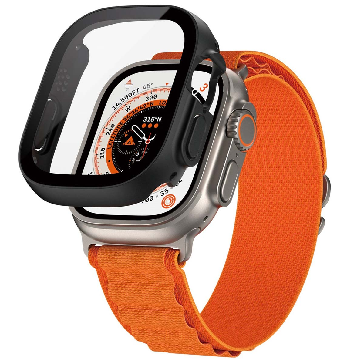 PanzerGlass Full Body Protection D3O® Bio Case Apple Watch Ultra (2) (49 mm) - Zwart