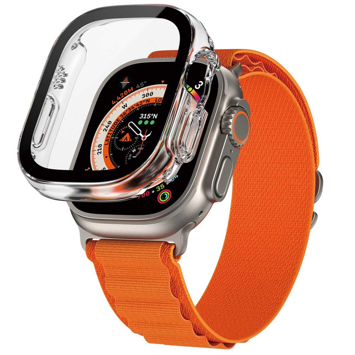 PanzerGlass Full Body Protection D3O® Bio Case Apple Watch Ultra (2) (49 mm) - Transparant