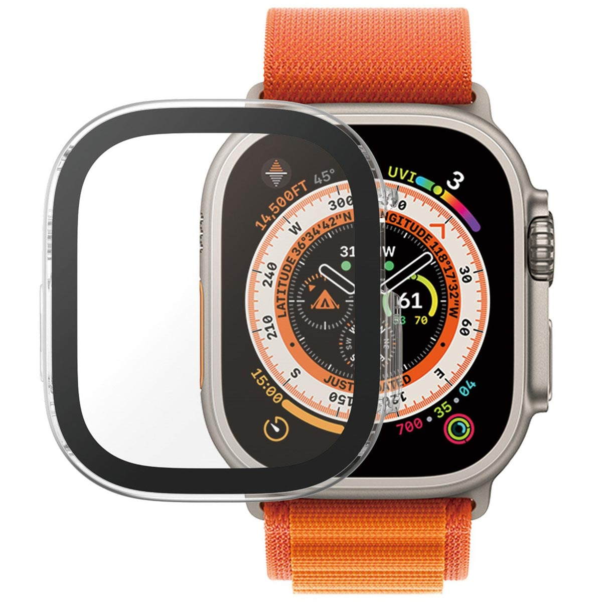PanzerGlass Full Body Protection D3O® Bio Case Apple Watch Ultra (2) (49 mm) - Transparant