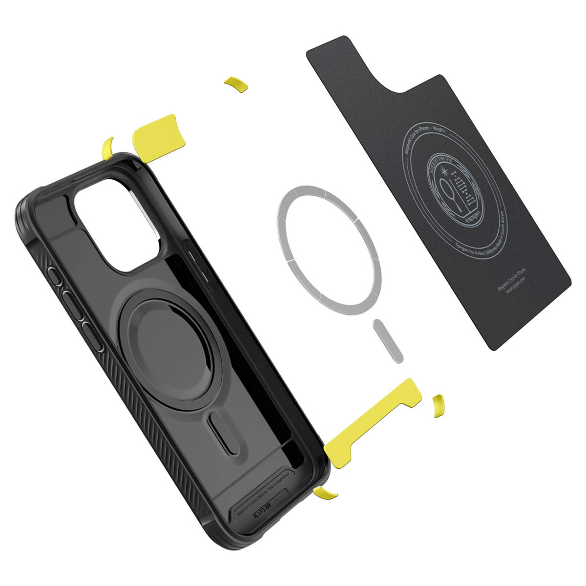 Spigen Rugged Armor Backcover MagSafe Apple iPhone 15 Pro - Zwart