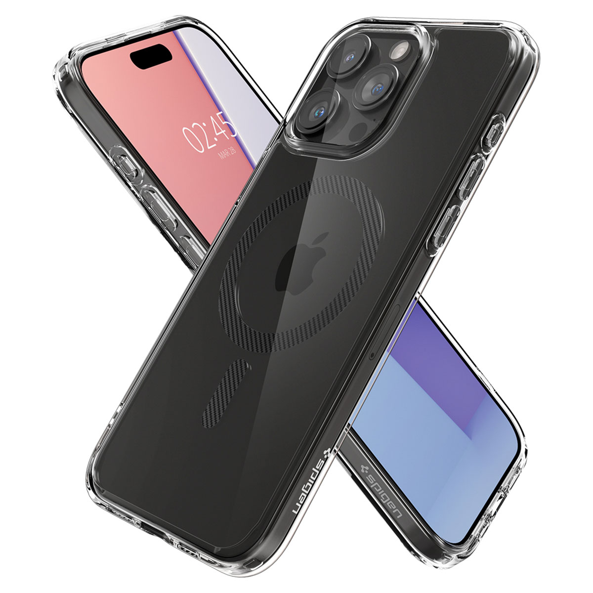 Spigen Ultra Hybrid Backcover MagSafe Apple iPhone 15 Pro - Carbon Fiber
