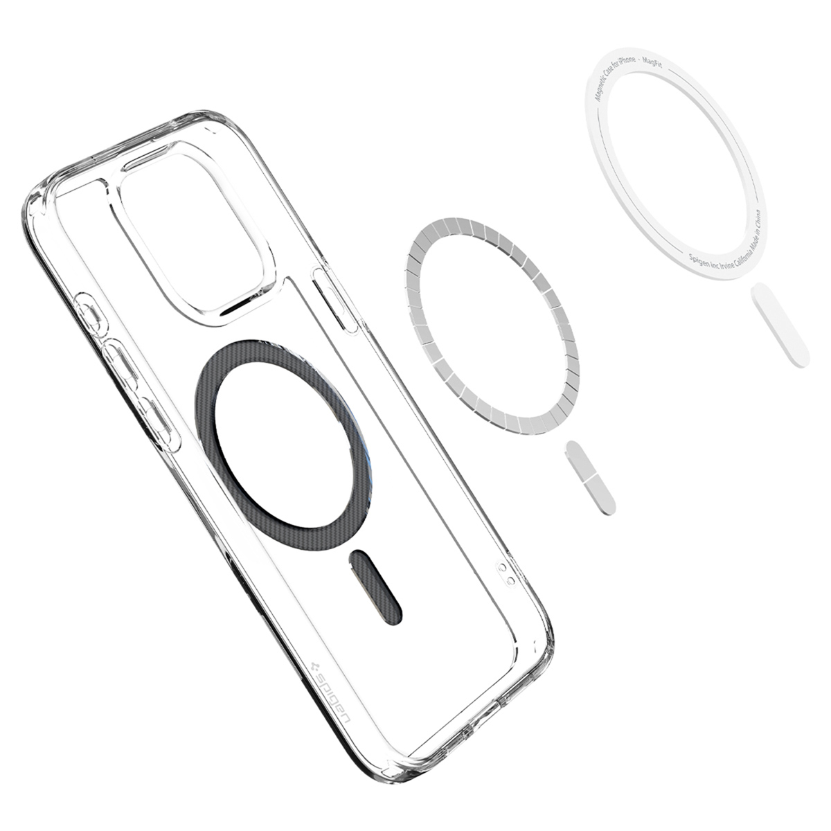 Spigen Ultra Hybrid Backcover MagSafe Apple iPhone 15 Pro - Carbon Fiber