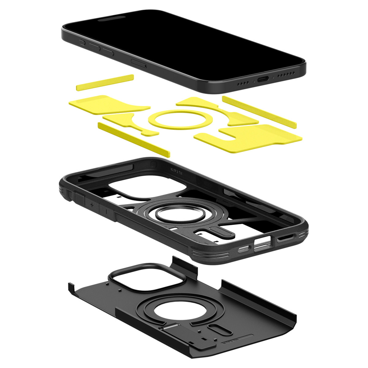 Spigen Tough Armor Backcover MagSafe Apple iPhone 15 Pro - Zwart