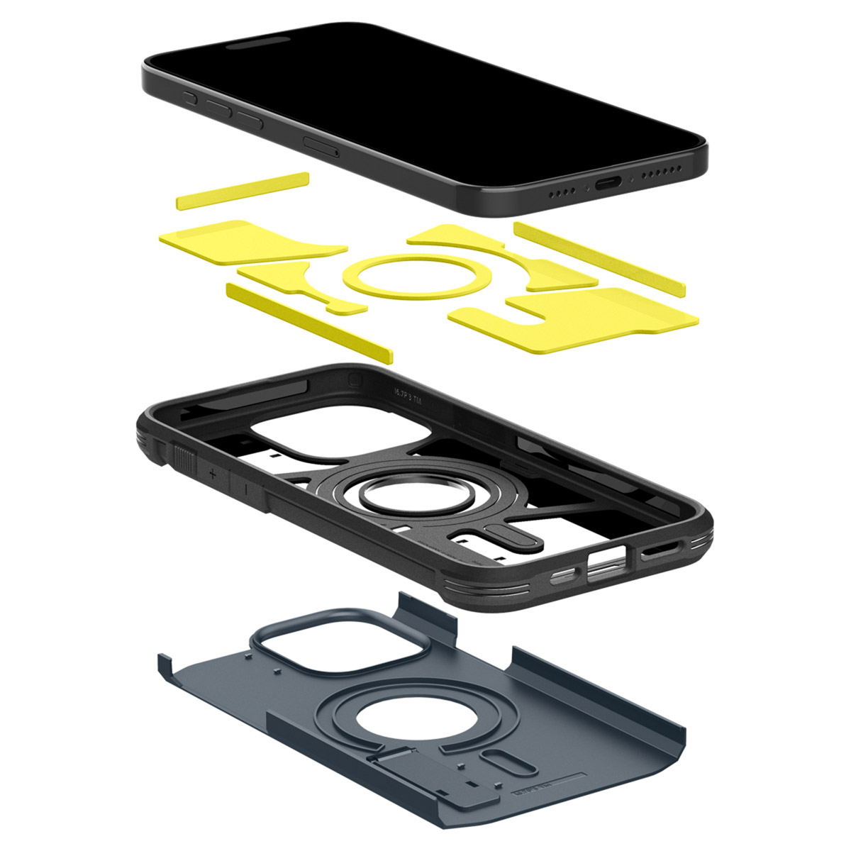 Spigen Tough Armor Backcover MagSafe Apple iPhone 15 Pro - Metal Slate