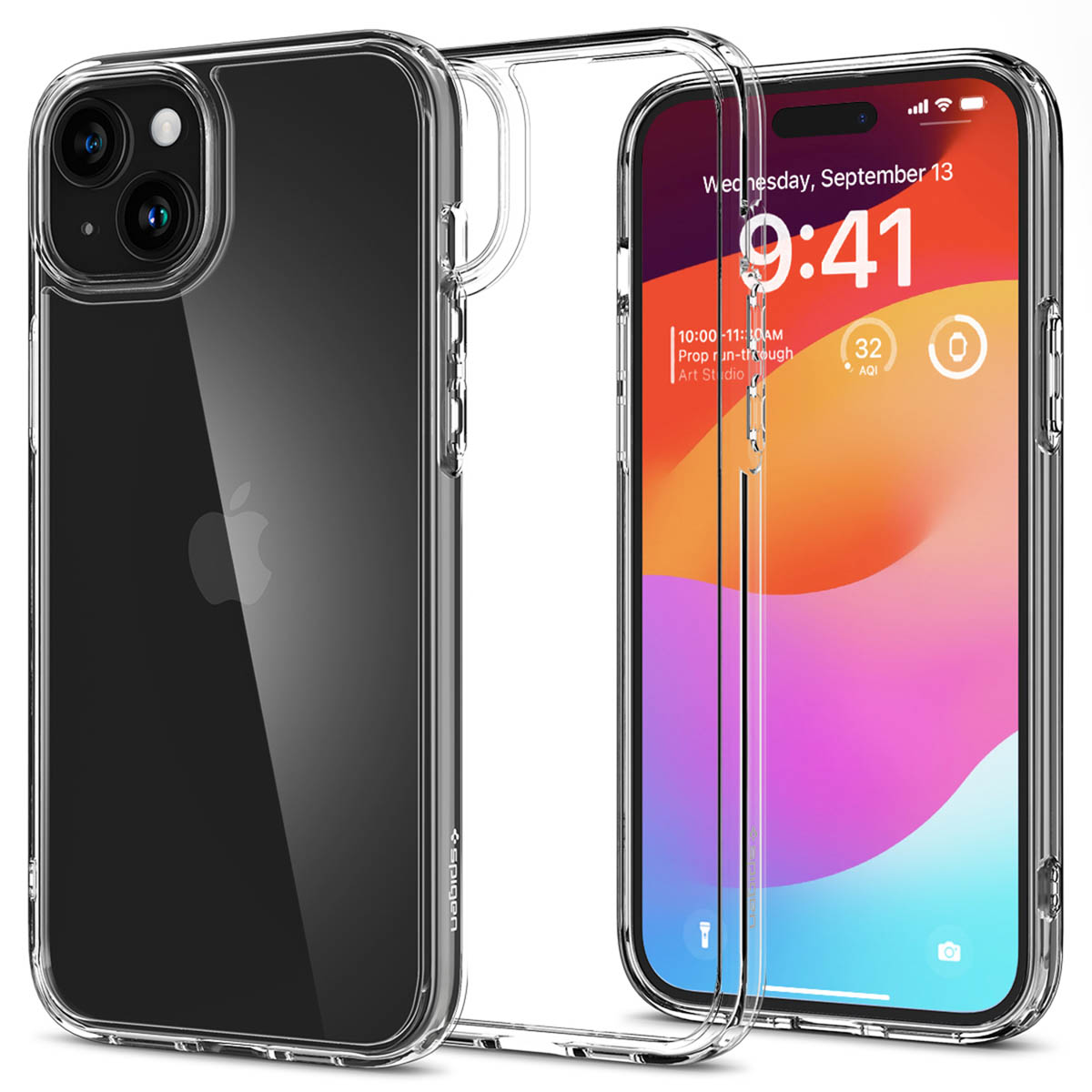 Spigen Ultra Hybrid Backcover Apple iPhone 15 - Crystal Clear