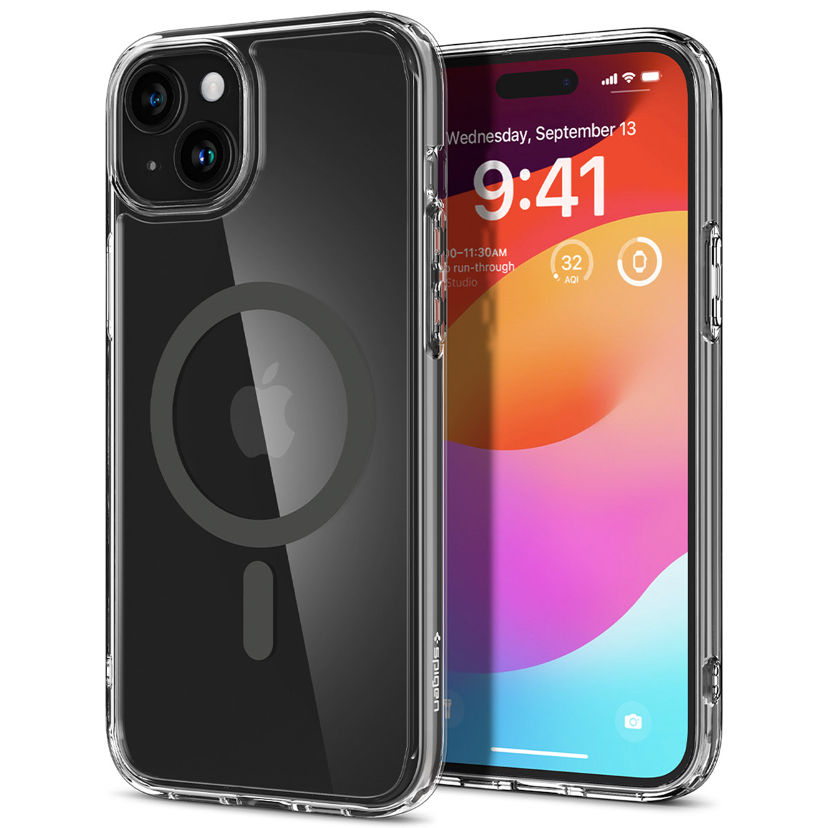Spigen Ultra Hybrid Backcover MagSafe Apple iPhone 15 - Graphite