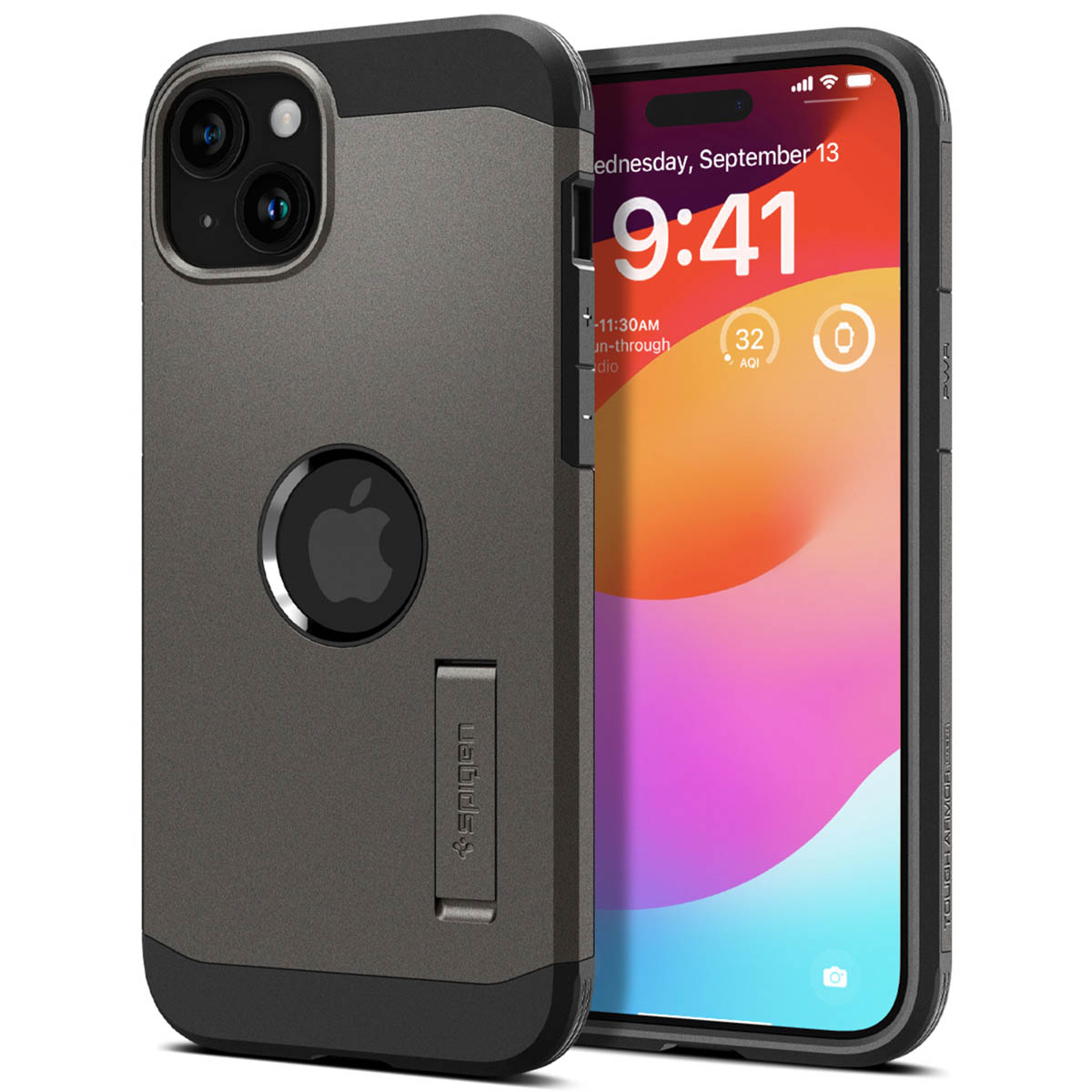 Spigen Tough Armor Backcover MagSafe Apple iPhone 15 - Gunmetal
