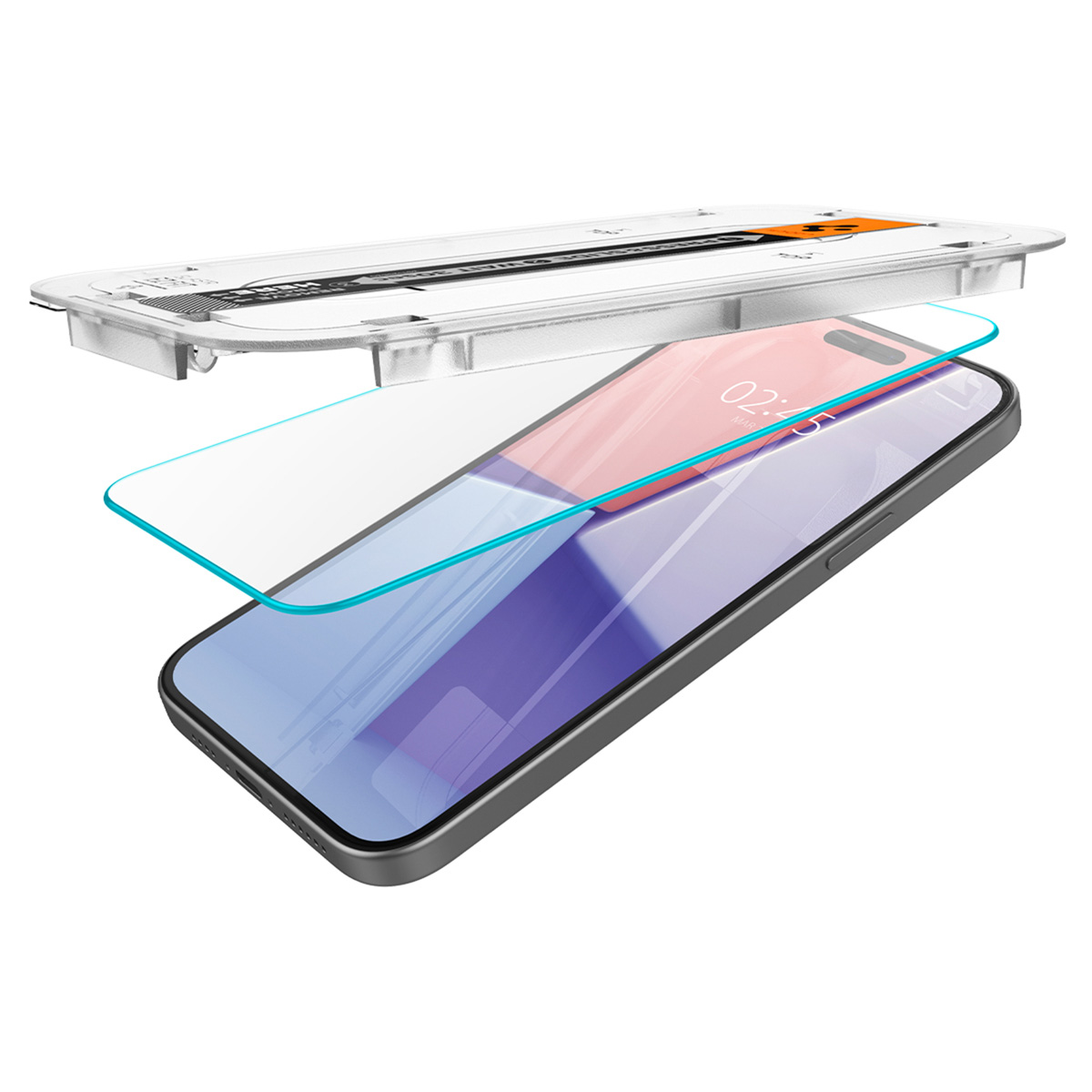 Spigen GLAStR EZ Fit Screenprotector + Applicator 2-pack Apple iPhone 16 Plus / 15 Plus
