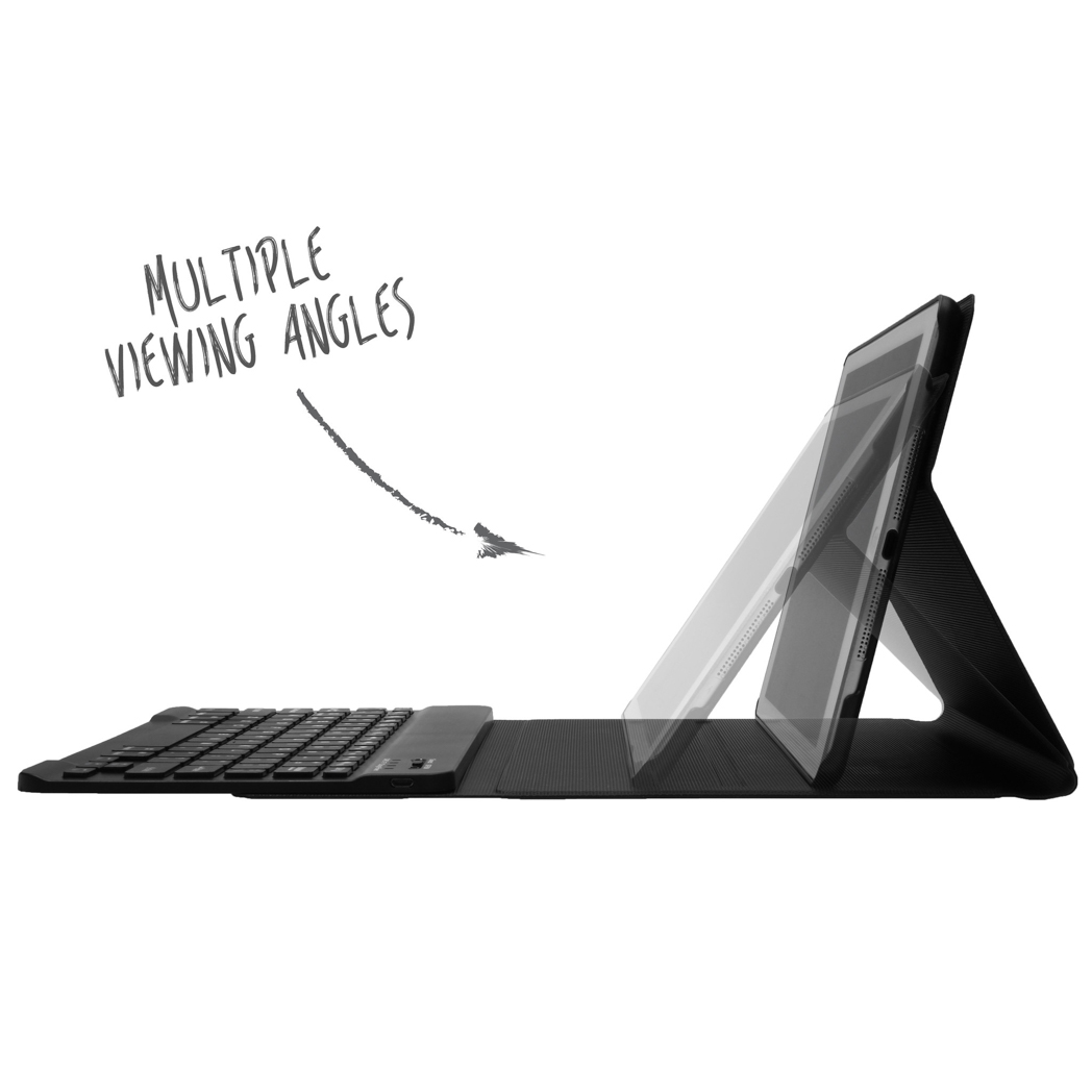 Accezz AZERTY Bluetooth Keyboard Bookcase Apple iPad 6 (2018) 9.7 inch / iPad 5 (2017) 9.7 inch /Air 2 (2014) / Air 1 (2013)